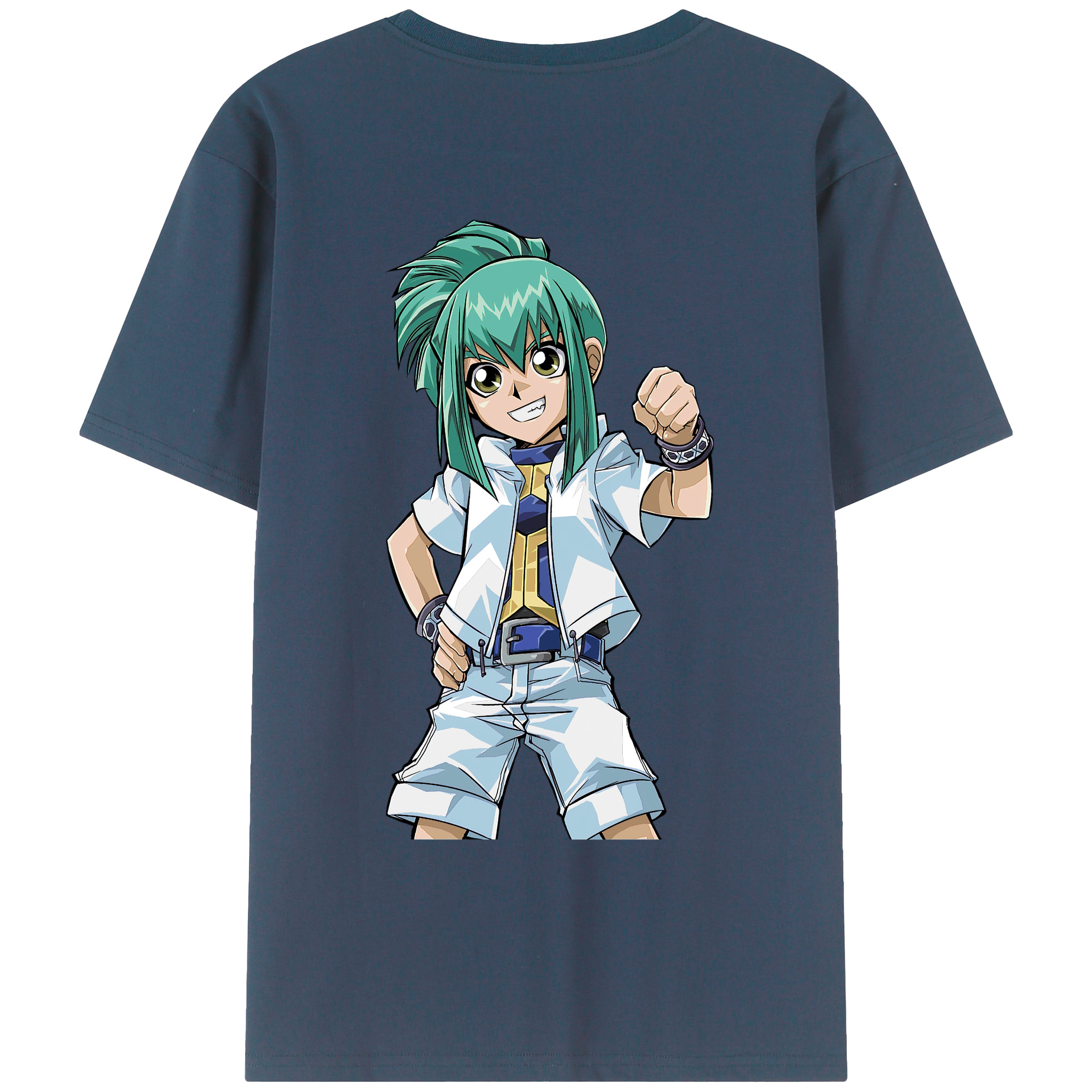 （画像用） 遊☆戯☆王 Yu-Gi-Oh! 綿100％ メンズ半袖Tシャツ（バックプリント） 通気性