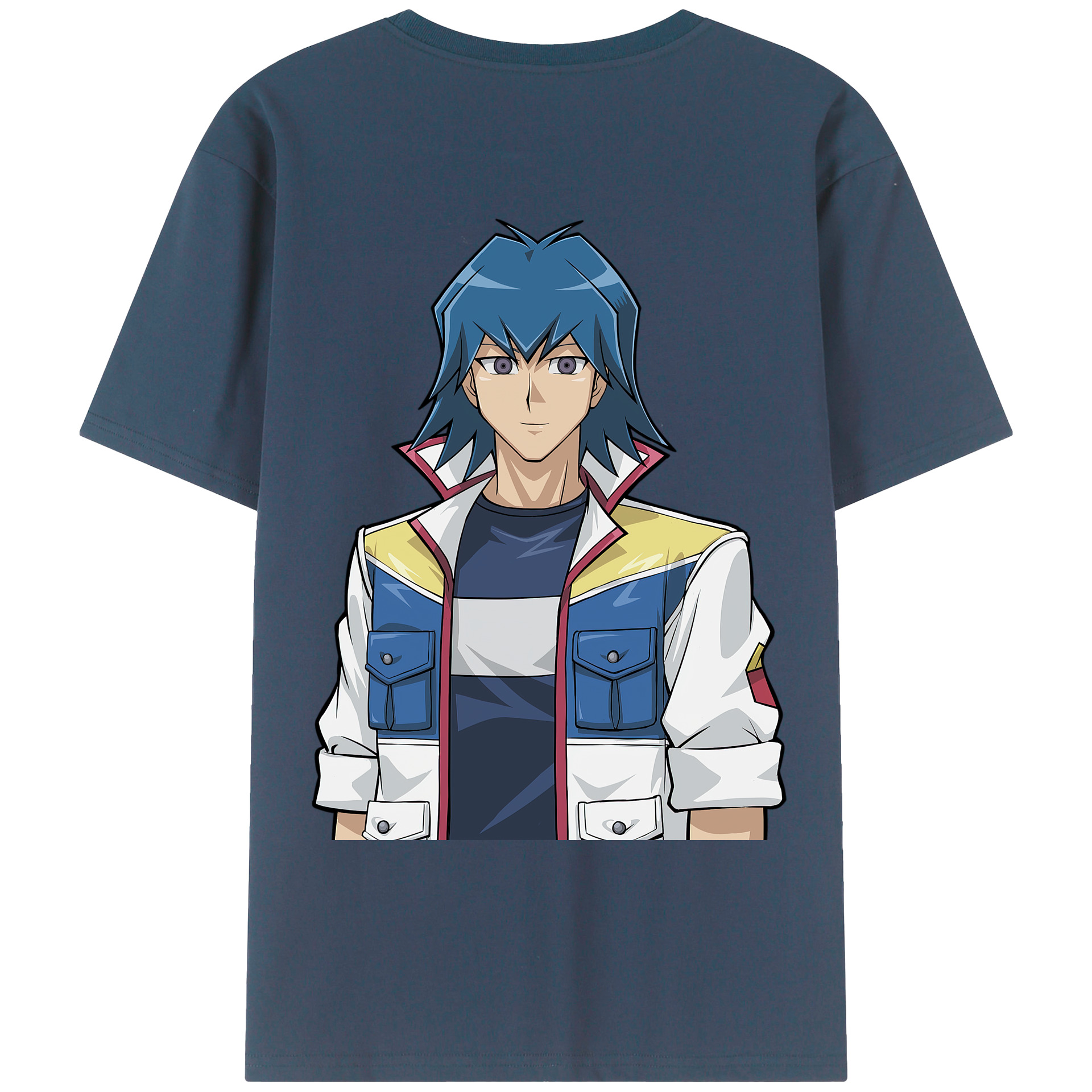 （画像用） 遊☆戯☆王 Yu-Gi-Oh! 綿100％ メンズ半袖Tシャツ（バックプリント） 通気性