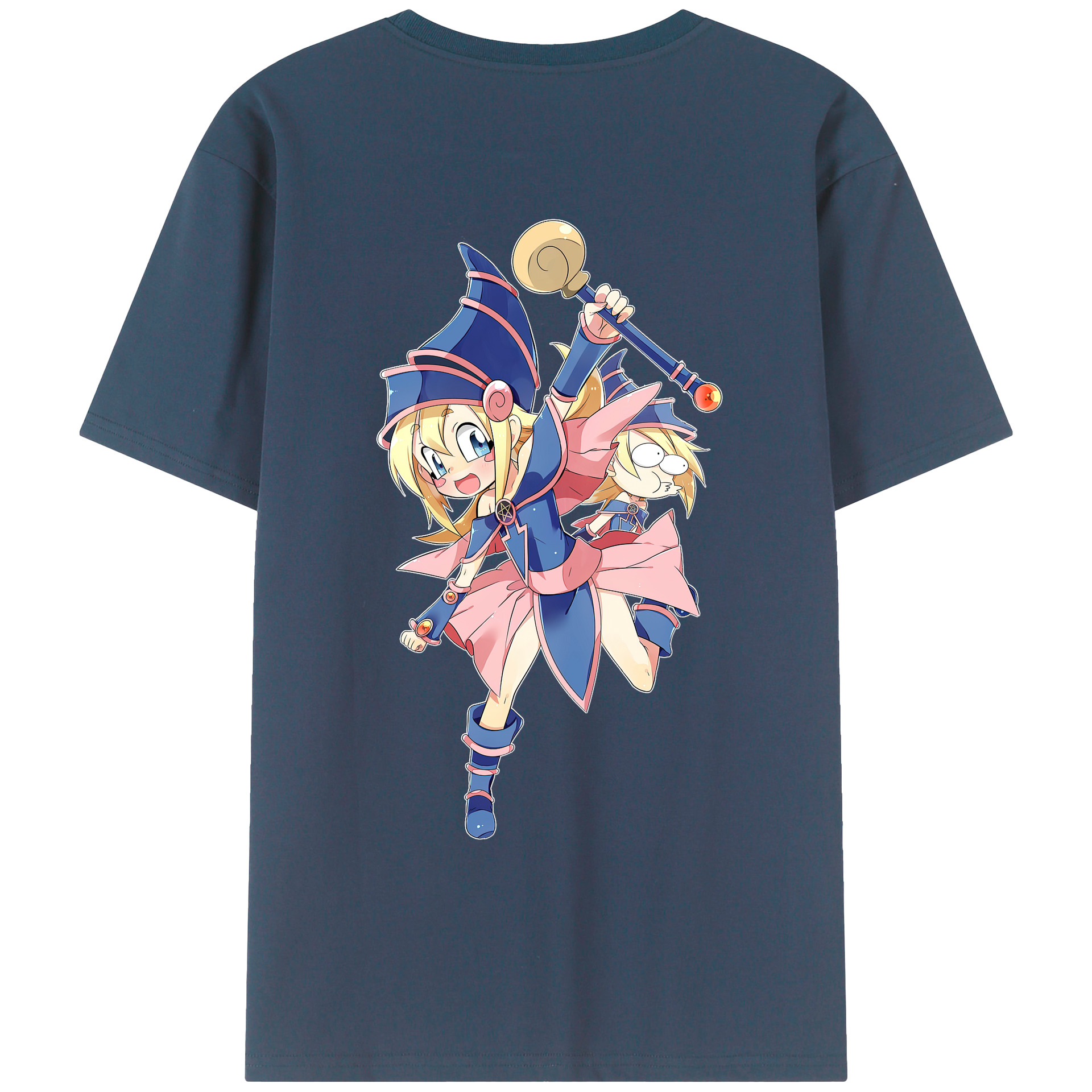 （画像用） 遊☆戯☆王 Yu-Gi-Oh! 綿100％ メンズ半袖Tシャツ（バックプリント） 通気性