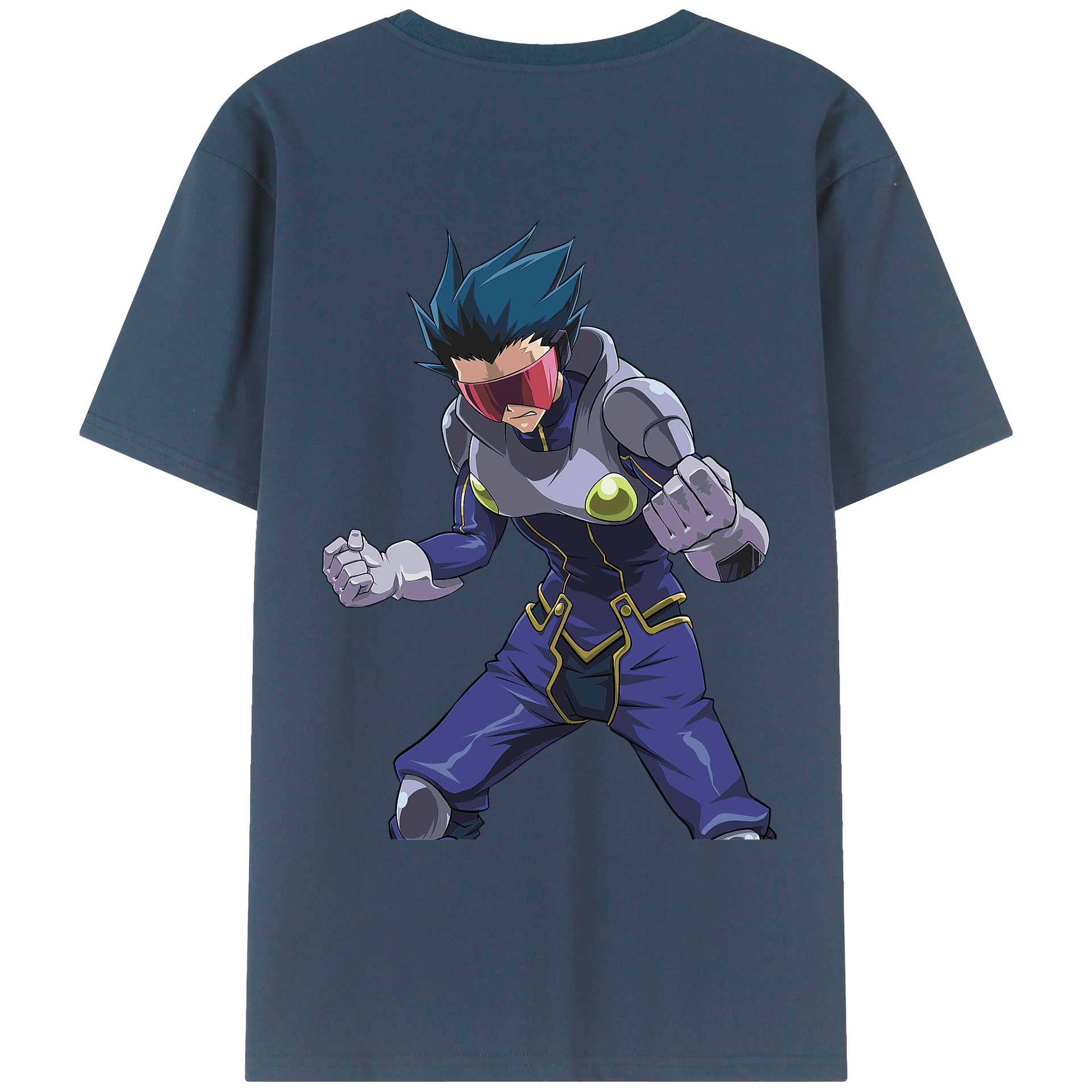 （画像用） 遊☆戯☆王 Yu-Gi-Oh! 綿100％ メンズ半袖Tシャツ（バックプリント） 通気性