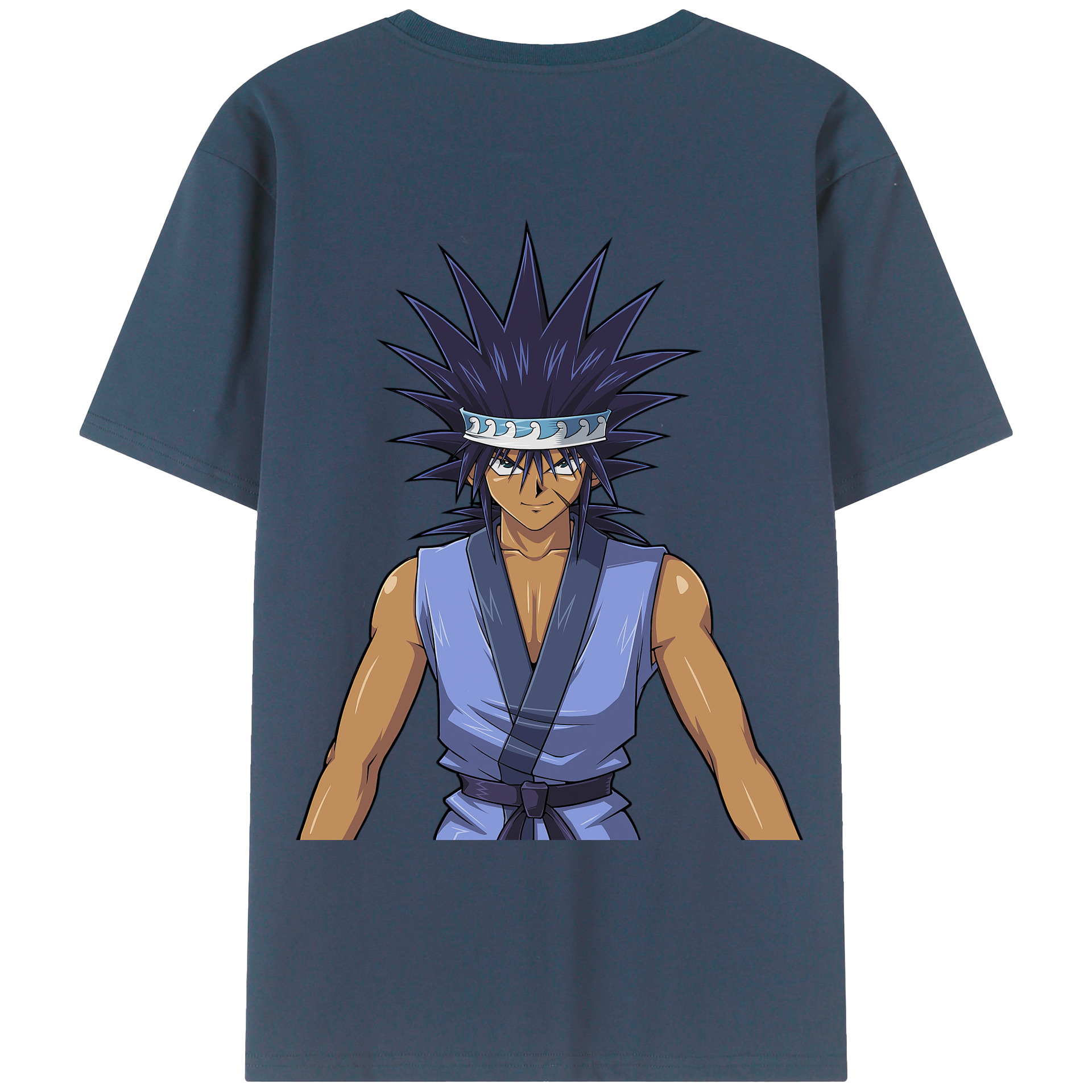 （画像用） 遊☆戯☆王 Yu-Gi-Oh! 綿100％ メンズ半袖Tシャツ（バックプリント） 通気性