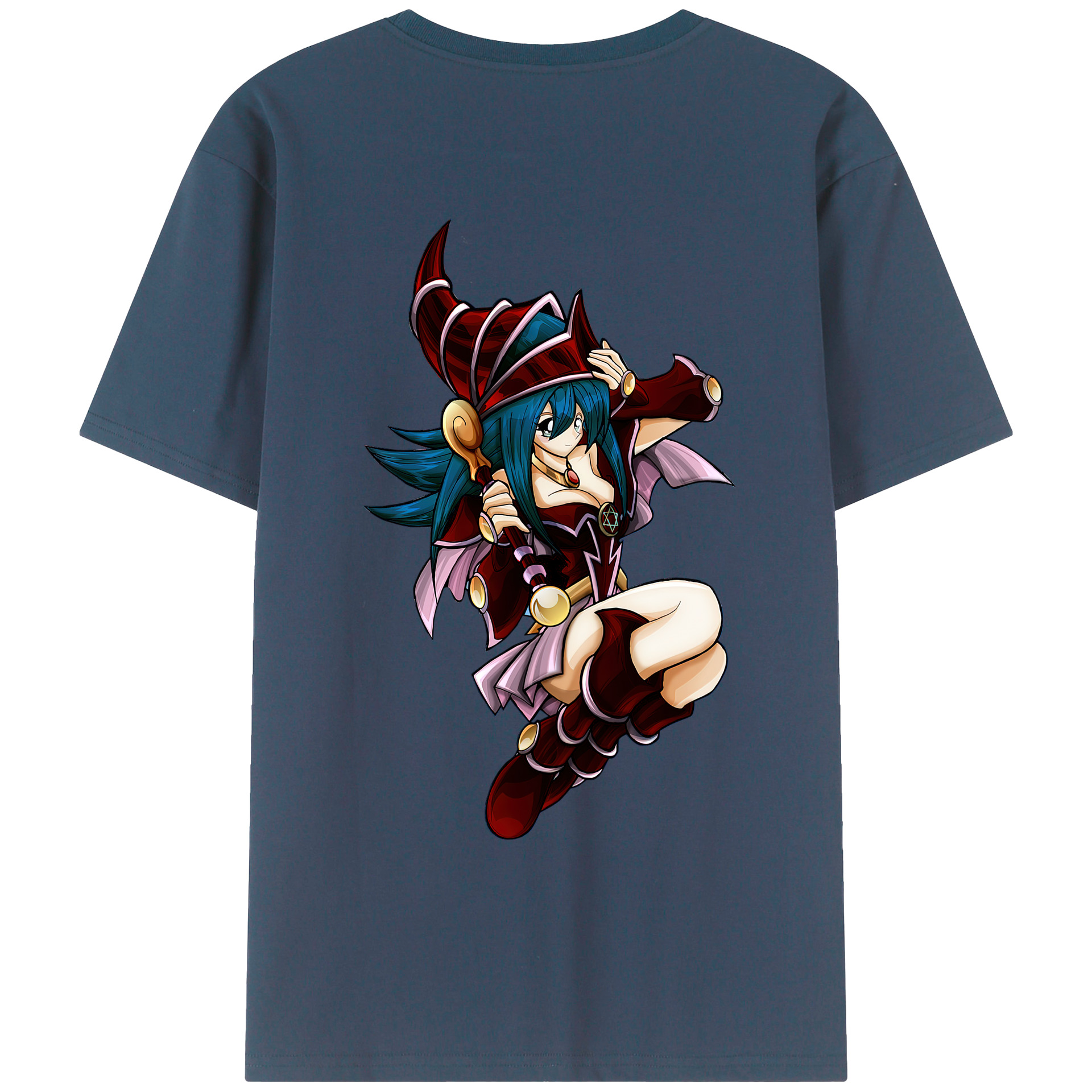 （画像用） 遊☆戯☆王 Yu-Gi-Oh! 綿100％ メンズ半袖Tシャツ（バックプリント） 通気性