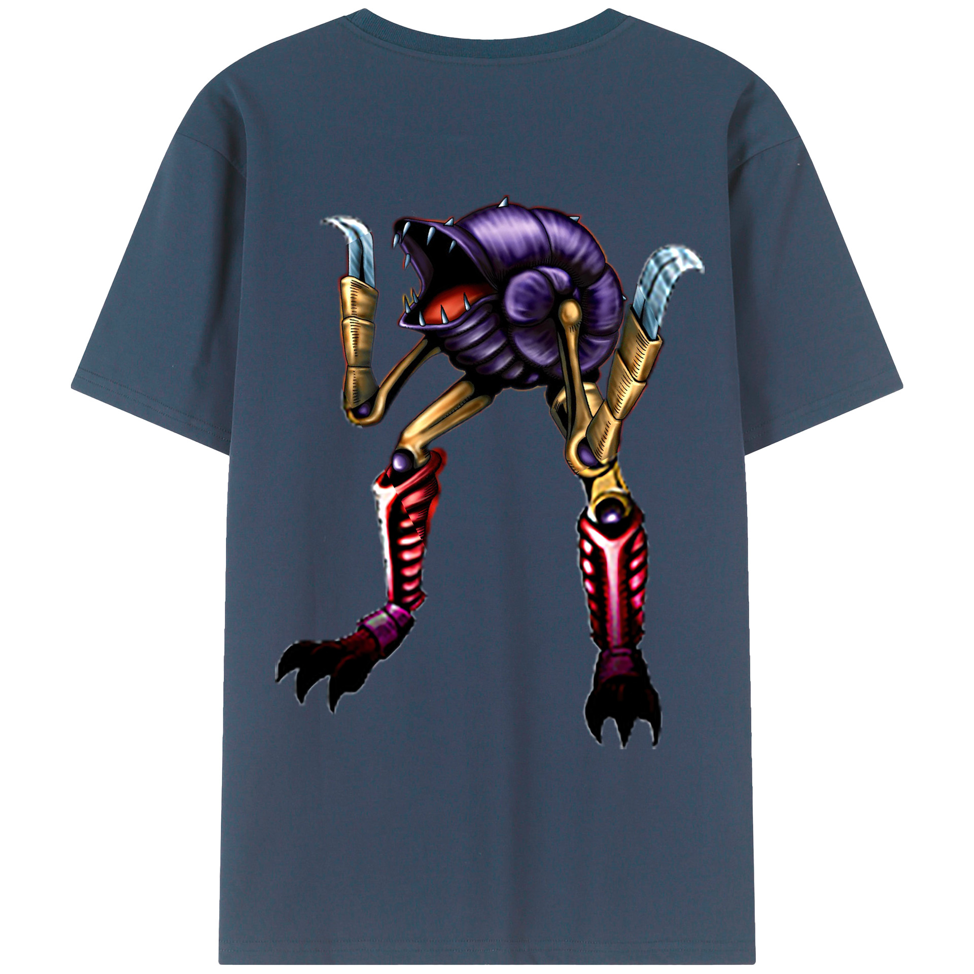 （画像用） 遊☆戯☆王 Yu-Gi-Oh! 綿100％ メンズ半袖Tシャツ（バックプリント） 通気性