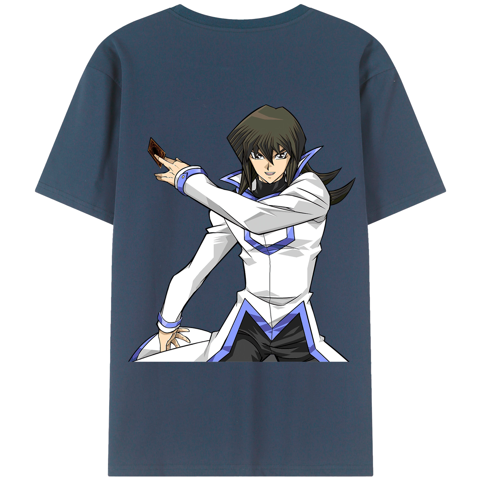 （画像用） 遊☆戯☆王 Yu-Gi-Oh! 綿100％ メンズ半袖Tシャツ（バックプリント） 通気性