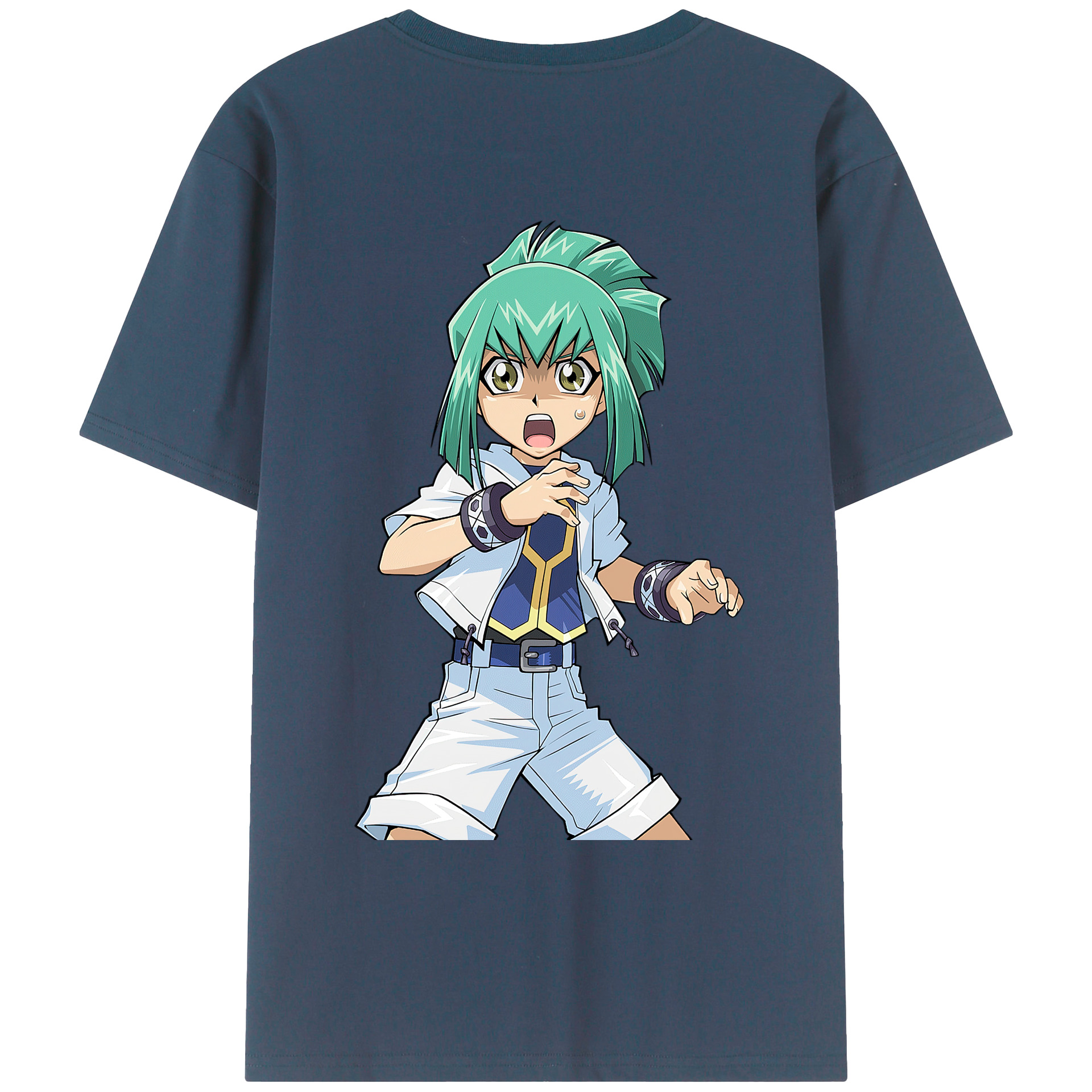 （画像用） 遊☆戯☆王 Yu-Gi-Oh! 綿100％ メンズ半袖Tシャツ（バックプリント） 通気性