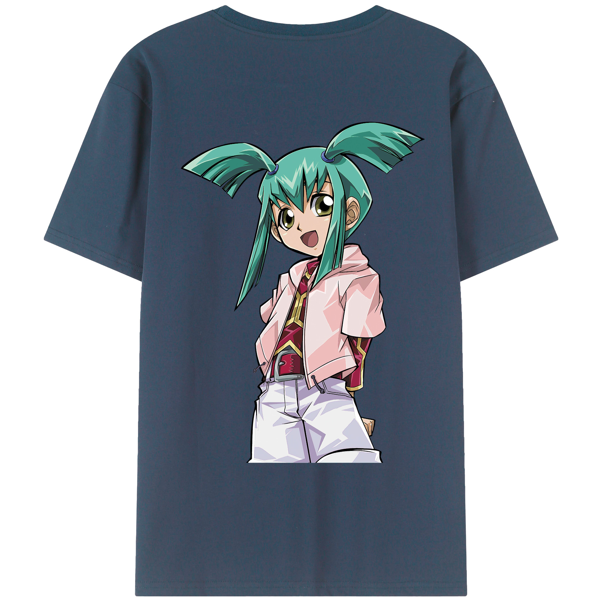 （画像用） 遊☆戯☆王 Yu-Gi-Oh! 綿100％ メンズ半袖Tシャツ（バックプリント） 通気性