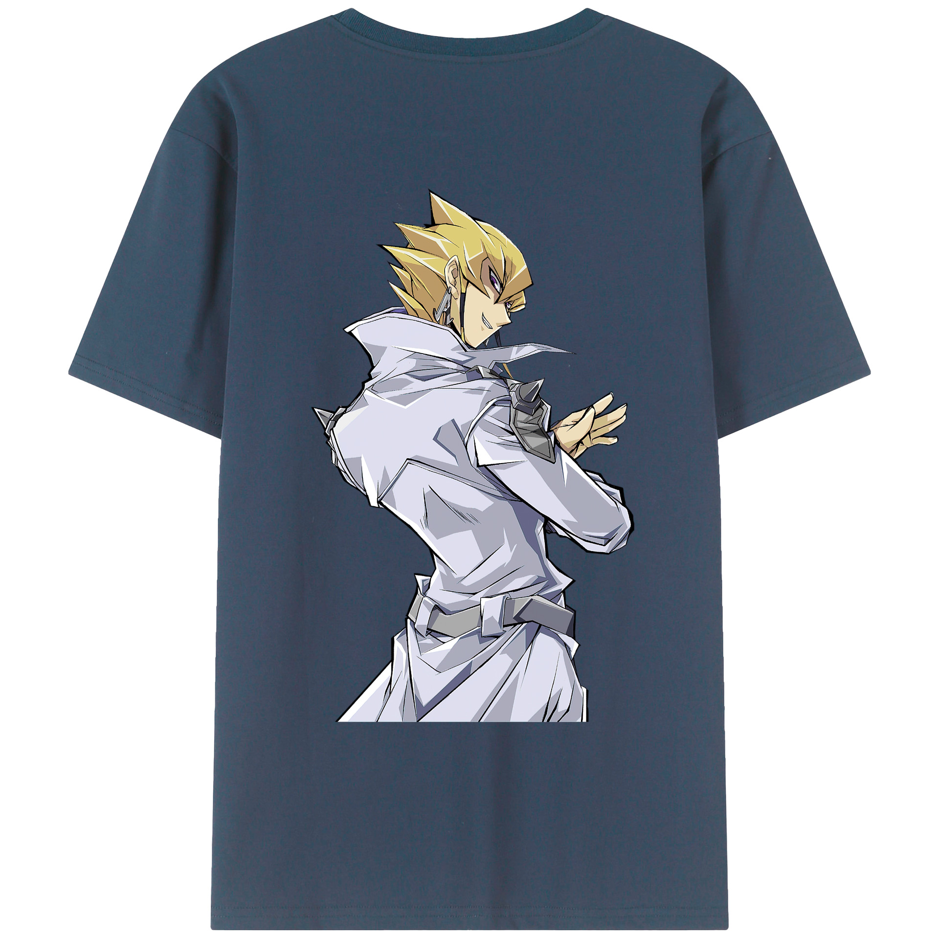 （画像用） 遊☆戯☆王 Yu-Gi-Oh! 綿100％ メンズ半袖Tシャツ（バックプリント） 通気性