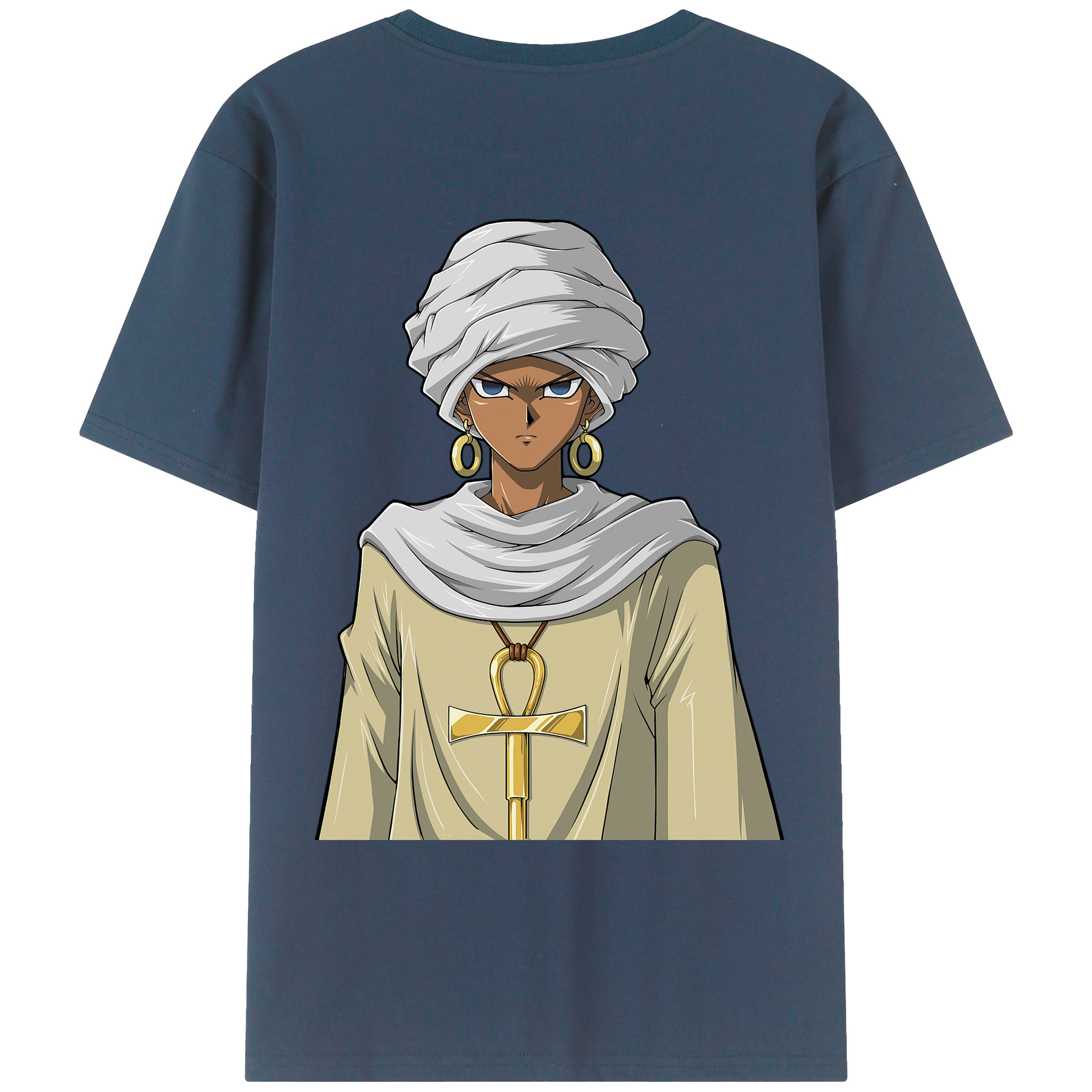 （画像用） 遊☆戯☆王 Yu-Gi-Oh! 綿100％ メンズ半袖Tシャツ（バックプリント） 通気性