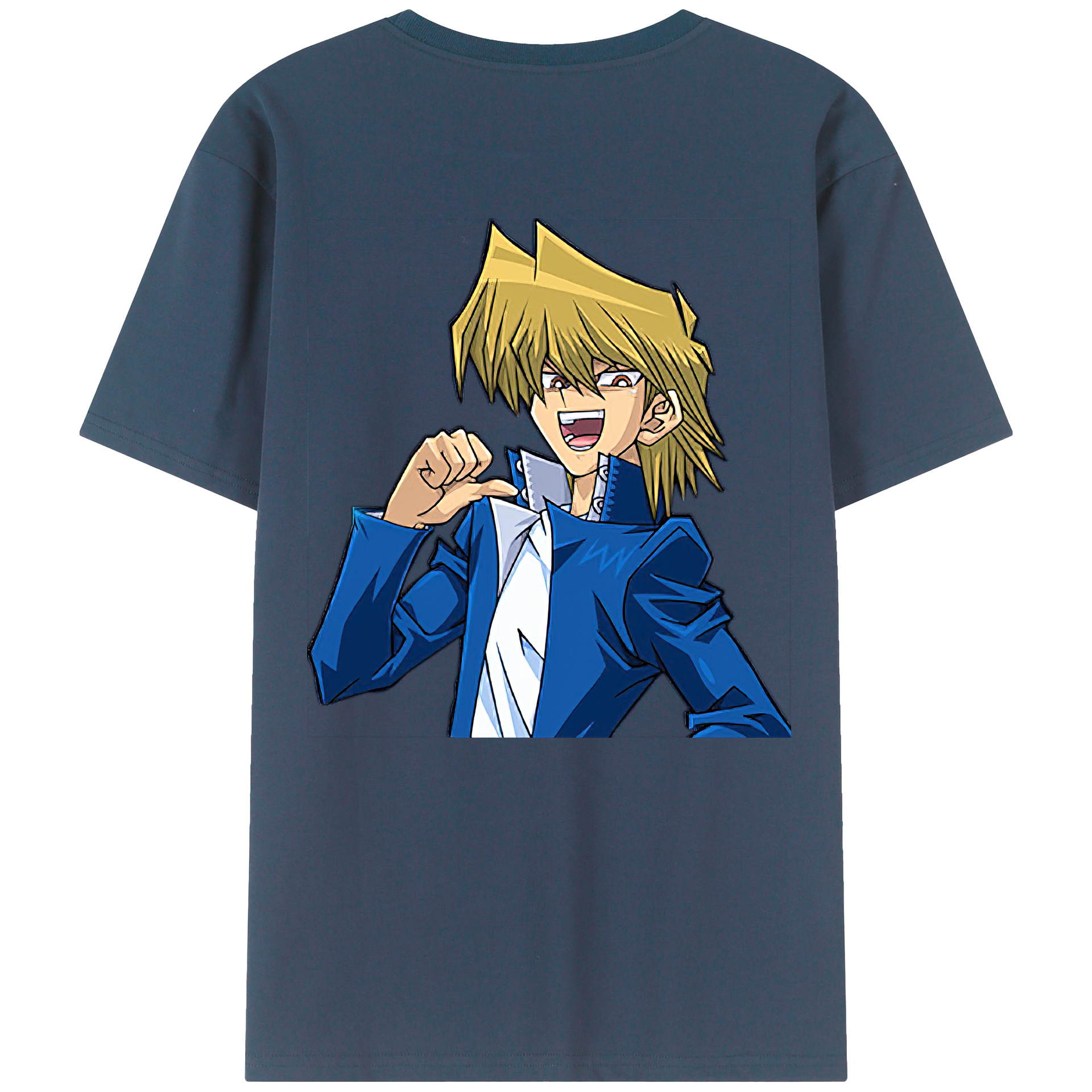 （画像用） 遊☆戯☆王 Yu-Gi-Oh! 綿100％ メンズ半袖Tシャツ（バックプリント） 通気性
