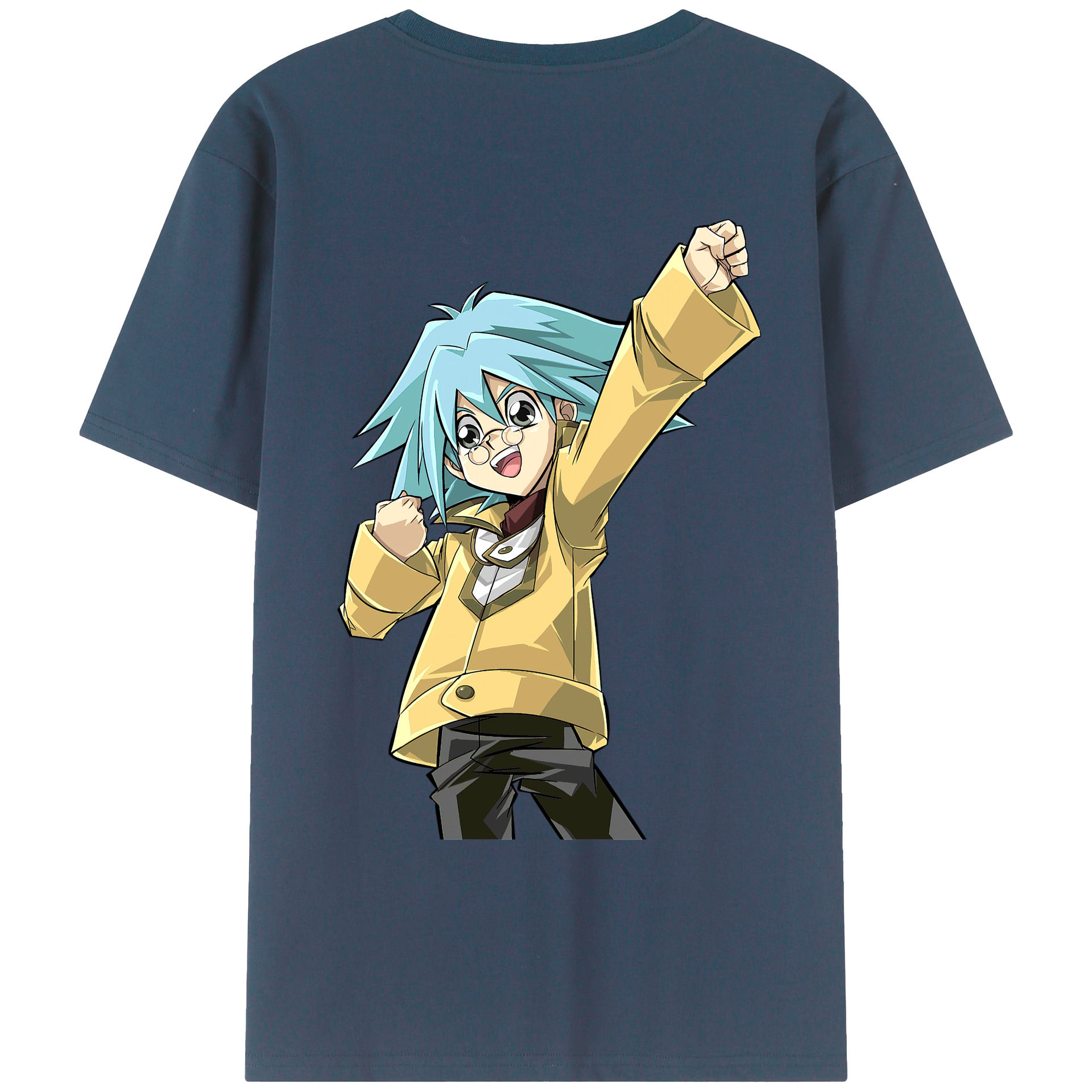 （画像用） 遊☆戯☆王 Yu-Gi-Oh! 綿100％ メンズ半袖Tシャツ（バックプリント） 通気性