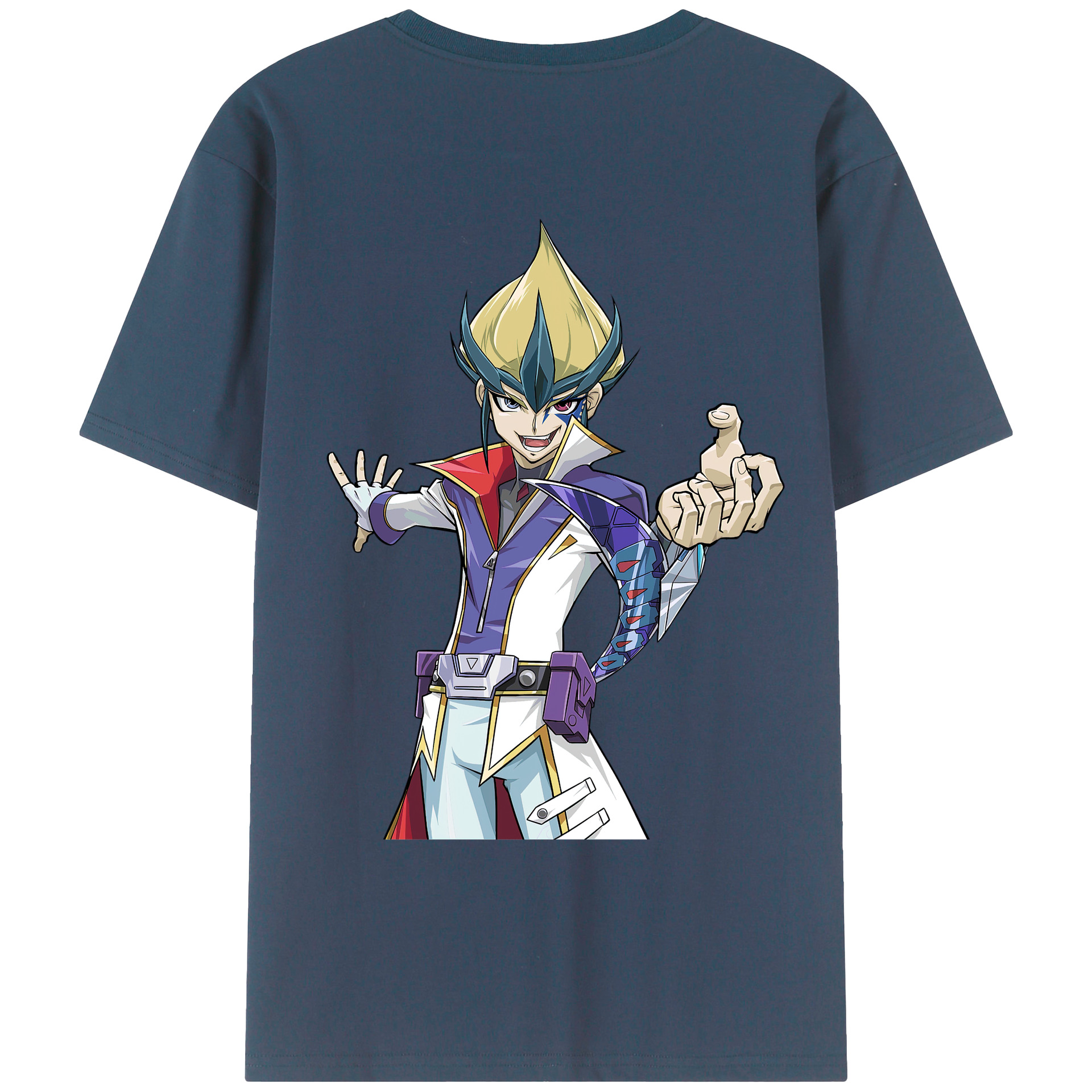 （画像用） 遊☆戯☆王 Yu-Gi-Oh! 綿100％ メンズ半袖Tシャツ（バックプリント） 通気性
