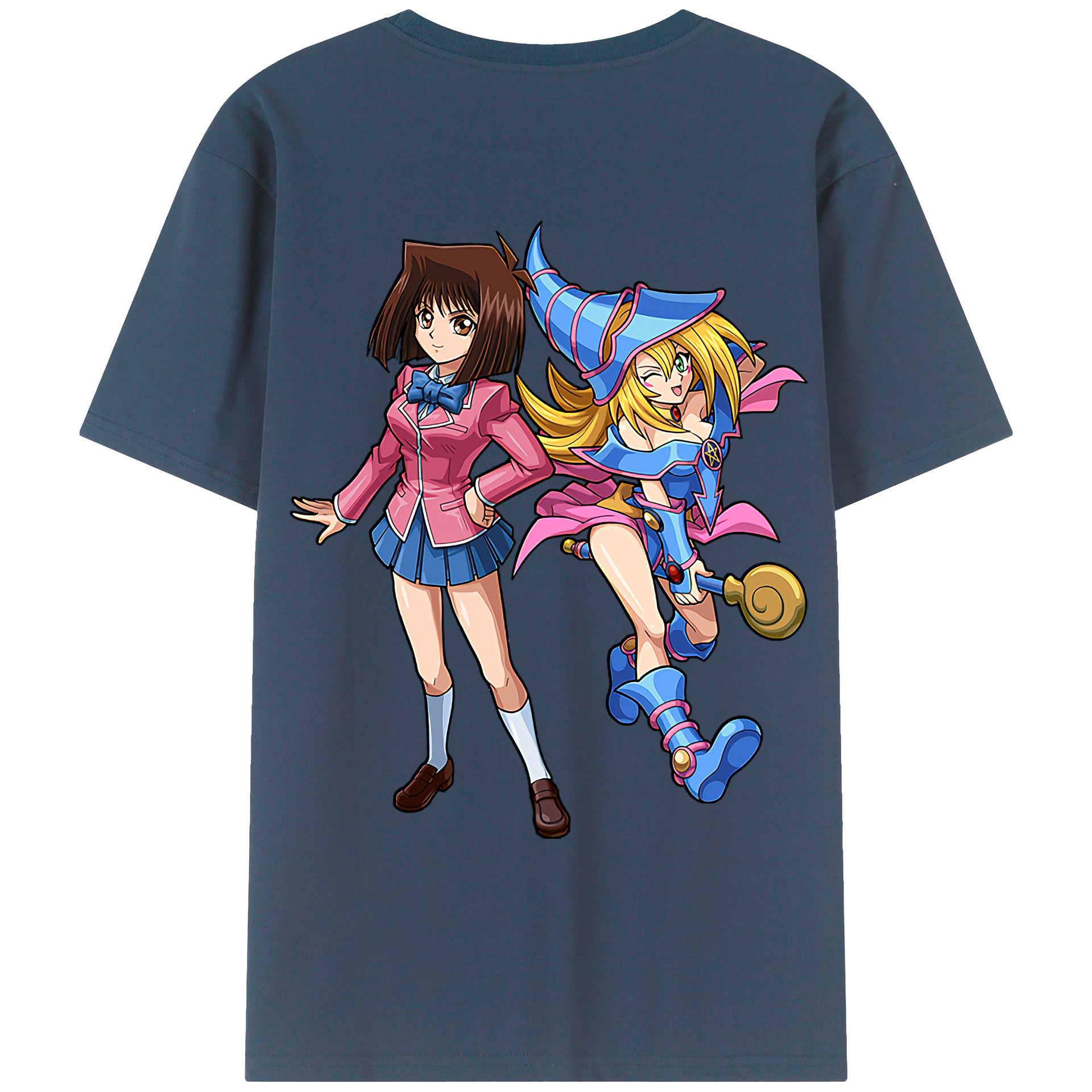 （画像用） 遊☆戯☆王 Yu-Gi-Oh! 綿100％ メンズ半袖Tシャツ（バックプリント） 通気性