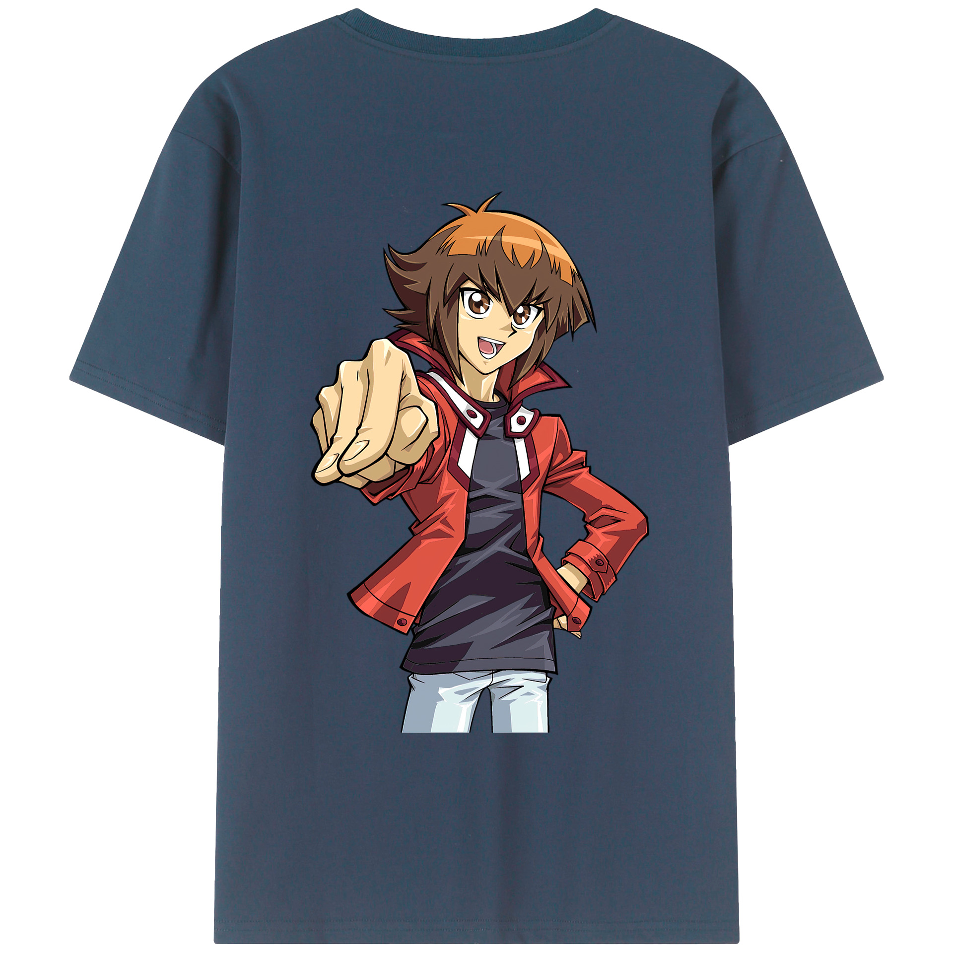 （画像用） 遊☆戯☆王 Yu-Gi-Oh! 綿100％ メンズ半袖Tシャツ（バックプリント） 通気性