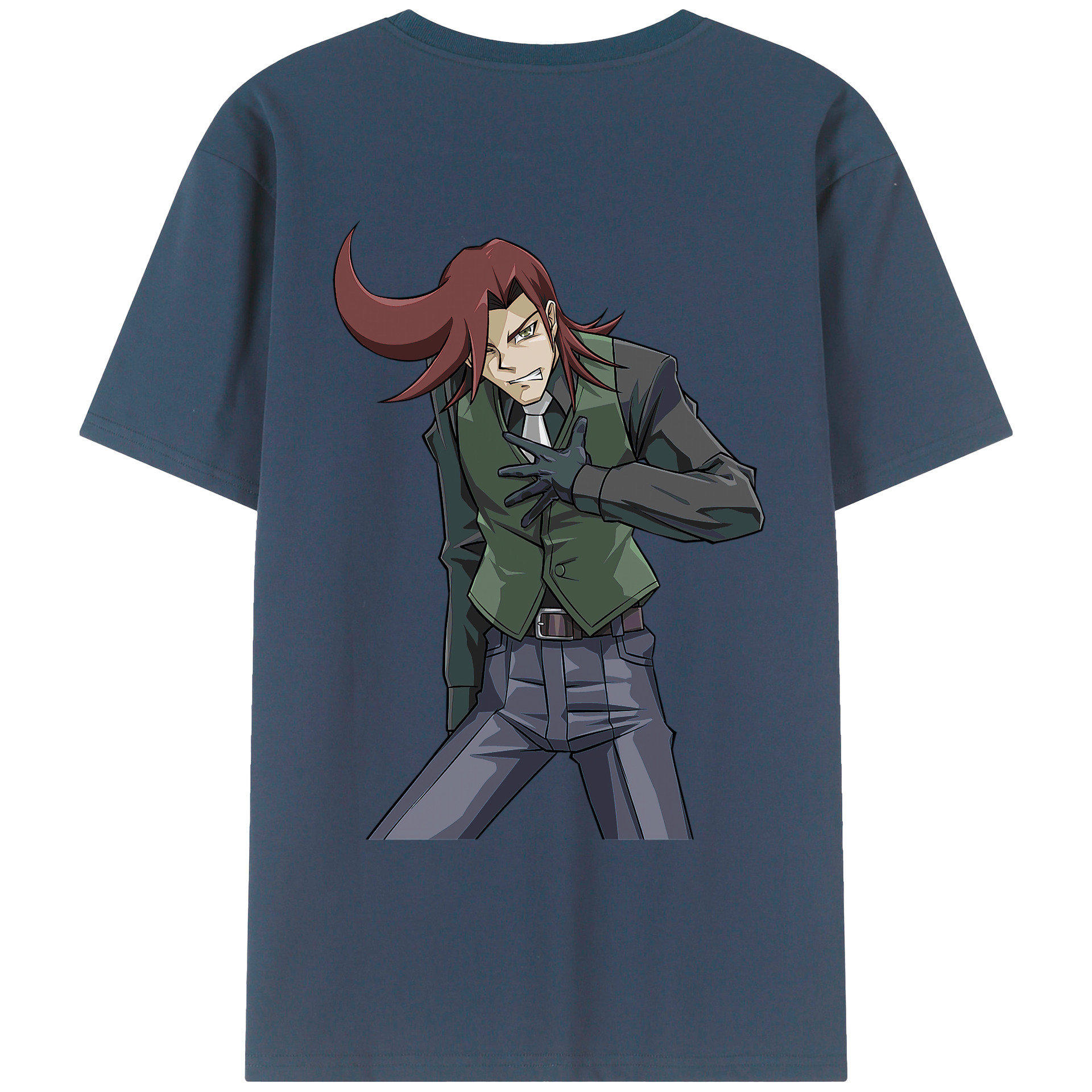 （画像用） 遊☆戯☆王 Yu-Gi-Oh! 綿100％ メンズ半袖Tシャツ（バックプリント） 通気性