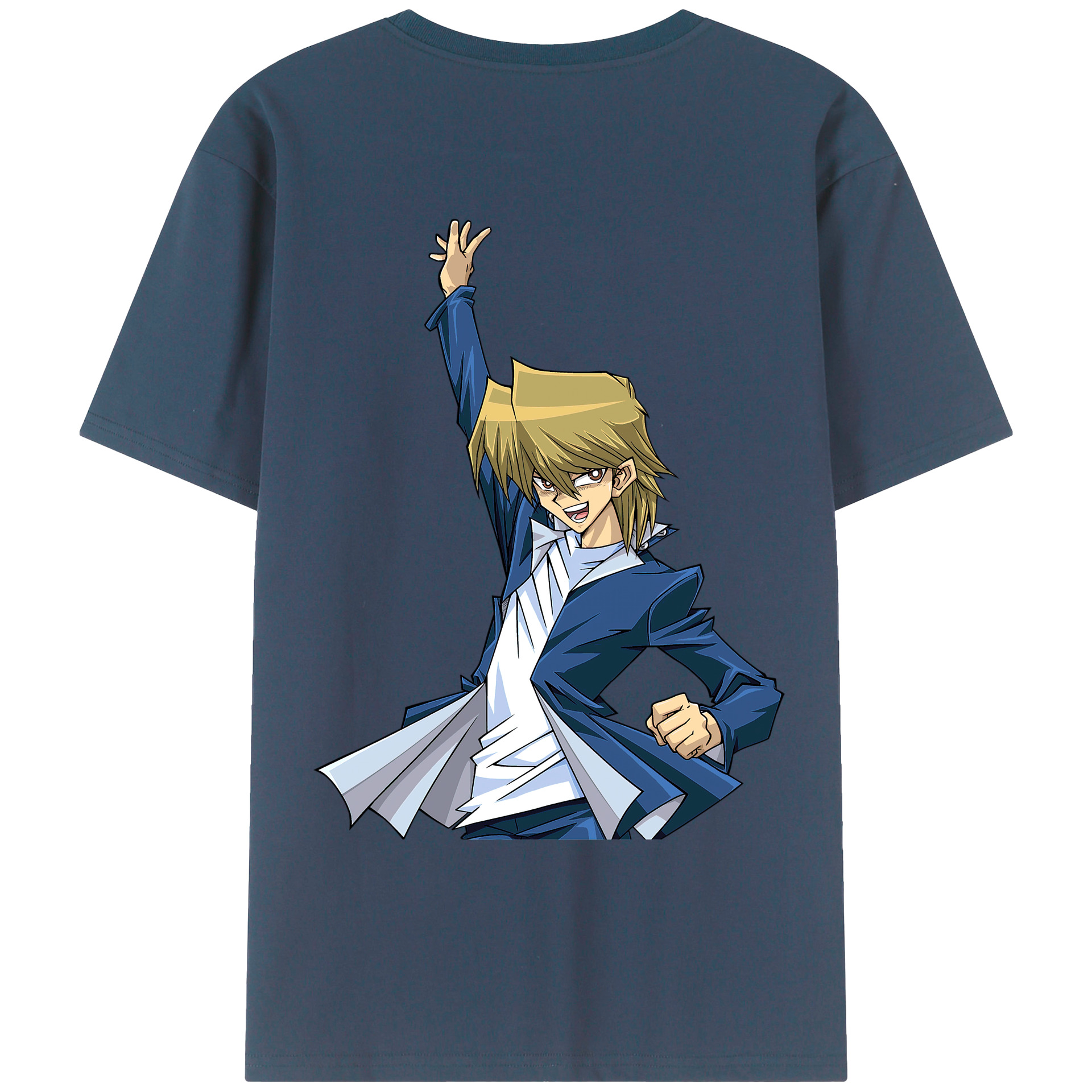 （画像用） 遊☆戯☆王 Yu-Gi-Oh! 綿100％ メンズ半袖Tシャツ（バックプリント） 通気性