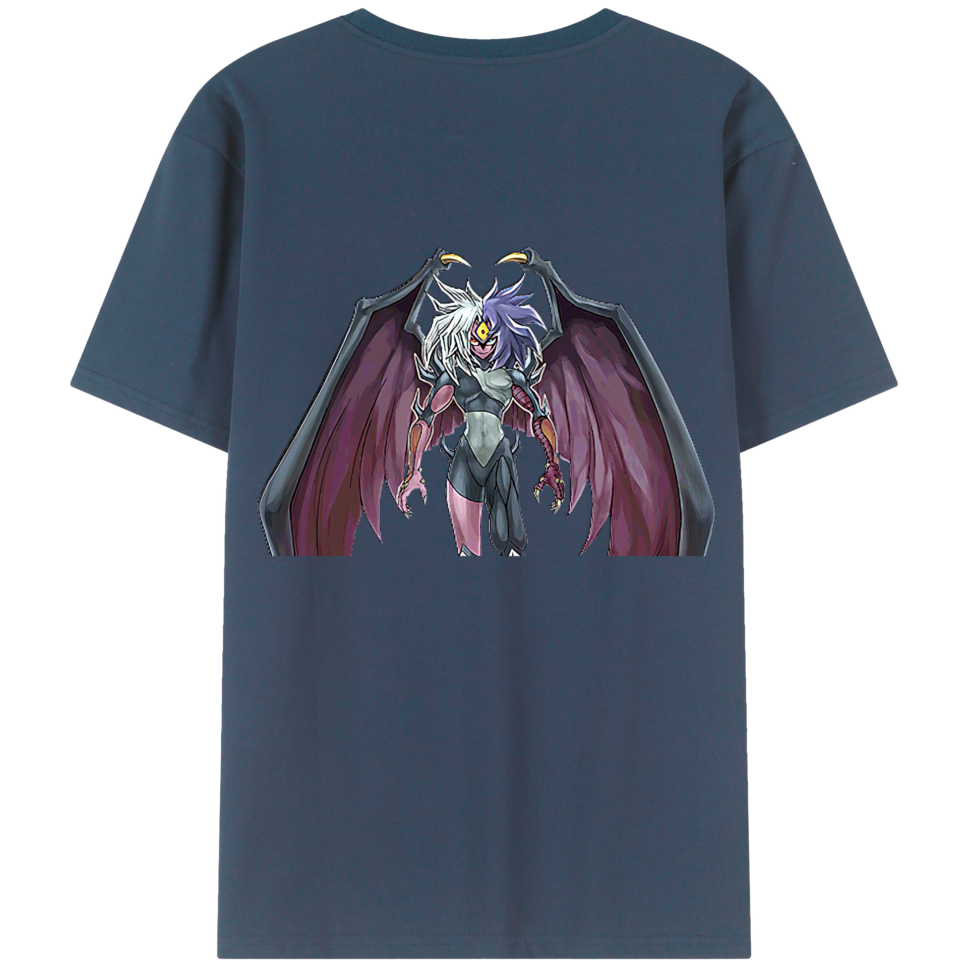 （画像用） 遊☆戯☆王 Yu-Gi-Oh! 綿100％ メンズ半袖Tシャツ（バックプリント） 通気性