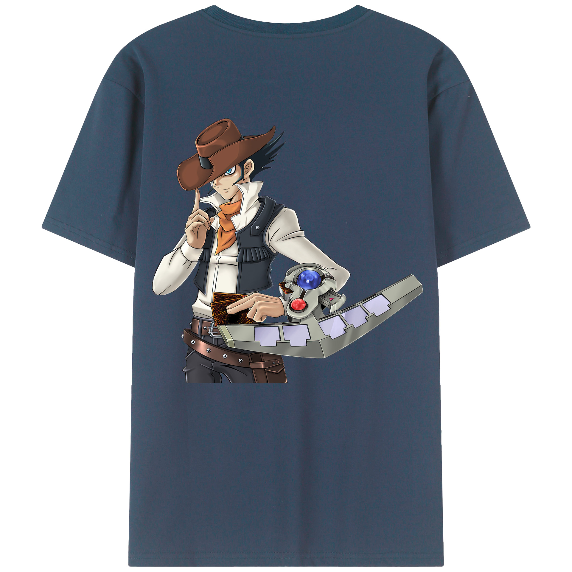 （画像用） 遊☆戯☆王 Yu-Gi-Oh! 綿100％ メンズ半袖Tシャツ（バックプリント） 通気性
