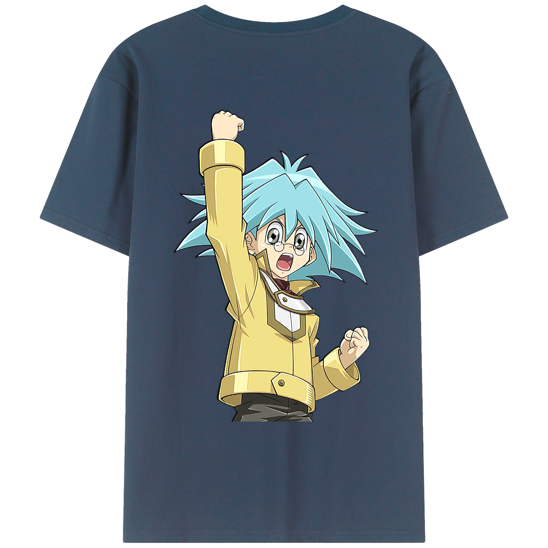 （画像用） 遊☆戯☆王 Yu-Gi-Oh! 綿100％ メンズ半袖Tシャツ（バックプリント） 通気性