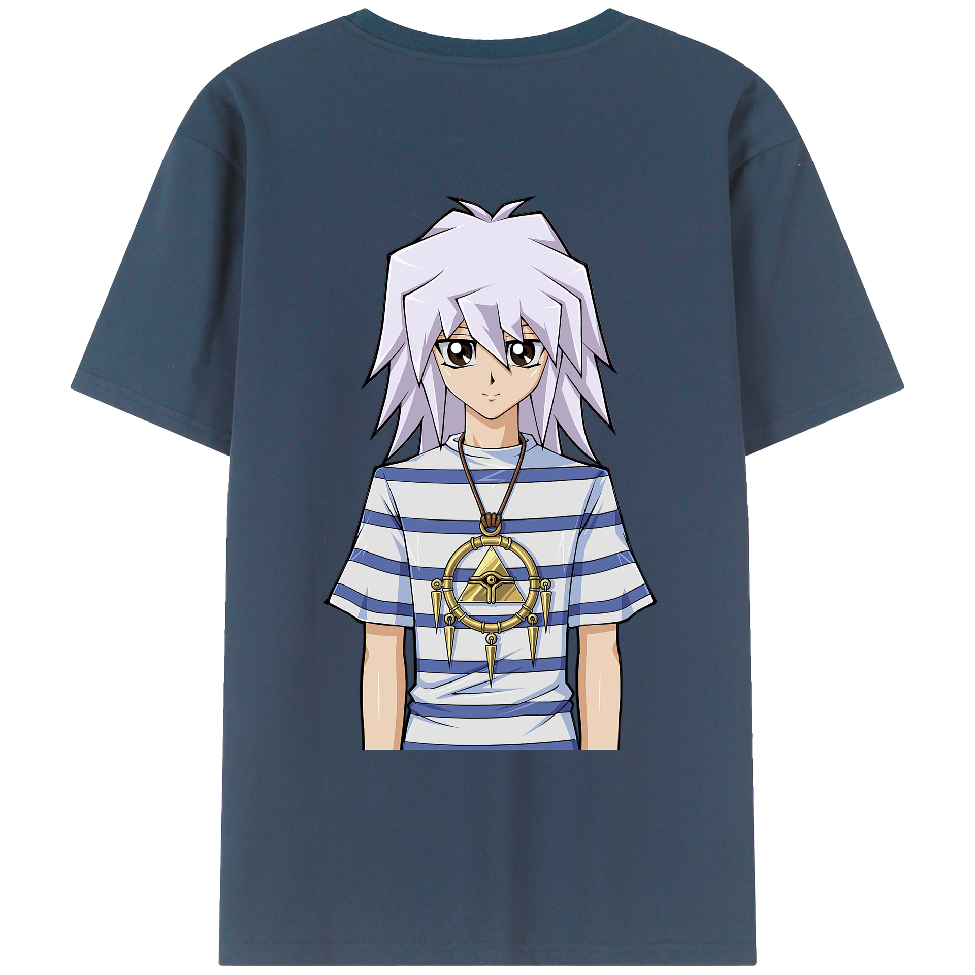 （画像用） 遊☆戯☆王 Yu-Gi-Oh! 綿100％ メンズ半袖Tシャツ（バックプリント） 通気性