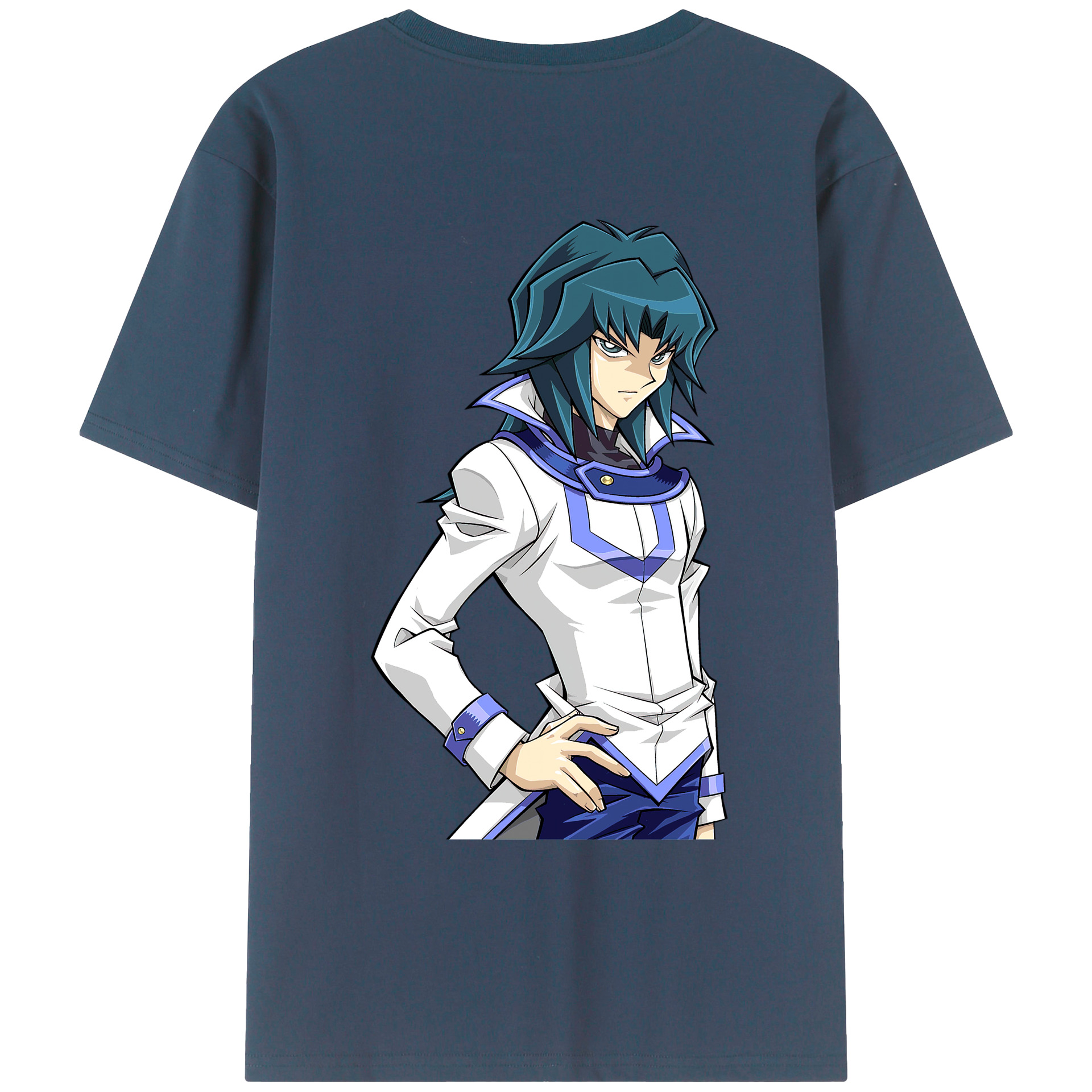 （画像用） 遊☆戯☆王 Yu-Gi-Oh! 綿100％ メンズ半袖Tシャツ（バックプリント） 通気性