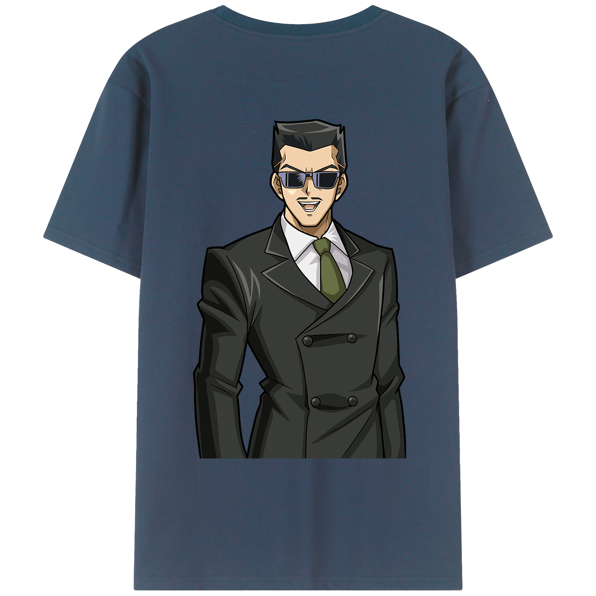 （画像用） 遊☆戯☆王 Yu-Gi-Oh! 綿100％ メンズ半袖Tシャツ（バックプリント） 通気性