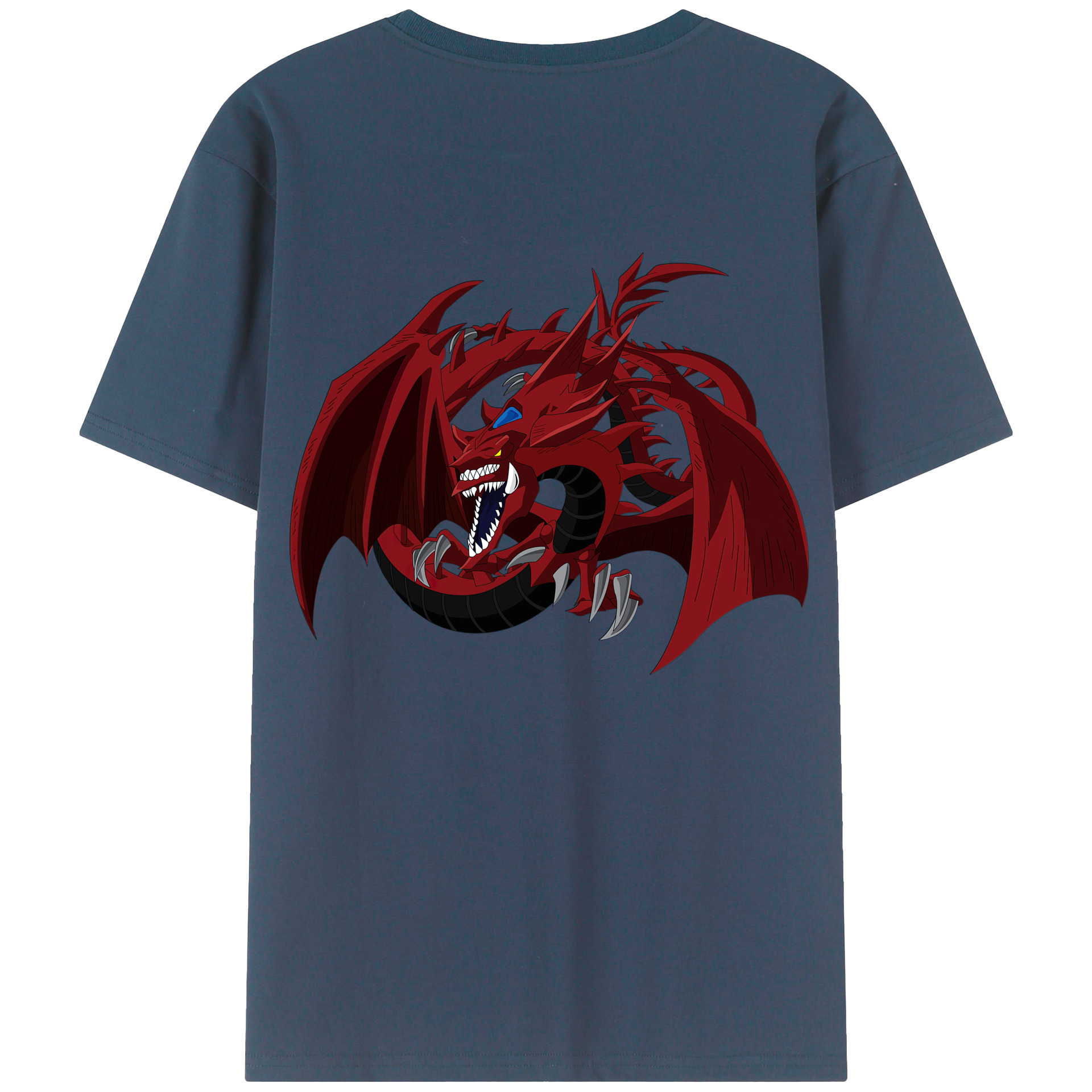 （画像用） 遊☆戯☆王 Yu-Gi-Oh! 綿100％ メンズ半袖Tシャツ（バックプリント） 通気性