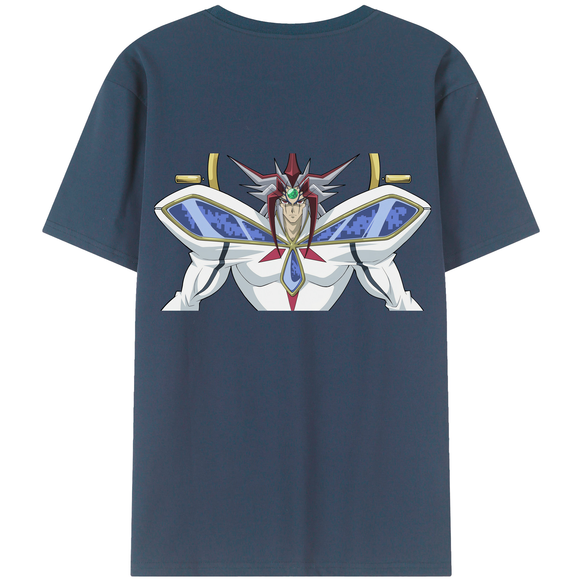 （画像用） 遊☆戯☆王 Yu-Gi-Oh! 綿100％ メンズ半袖Tシャツ（バックプリント） 通気性