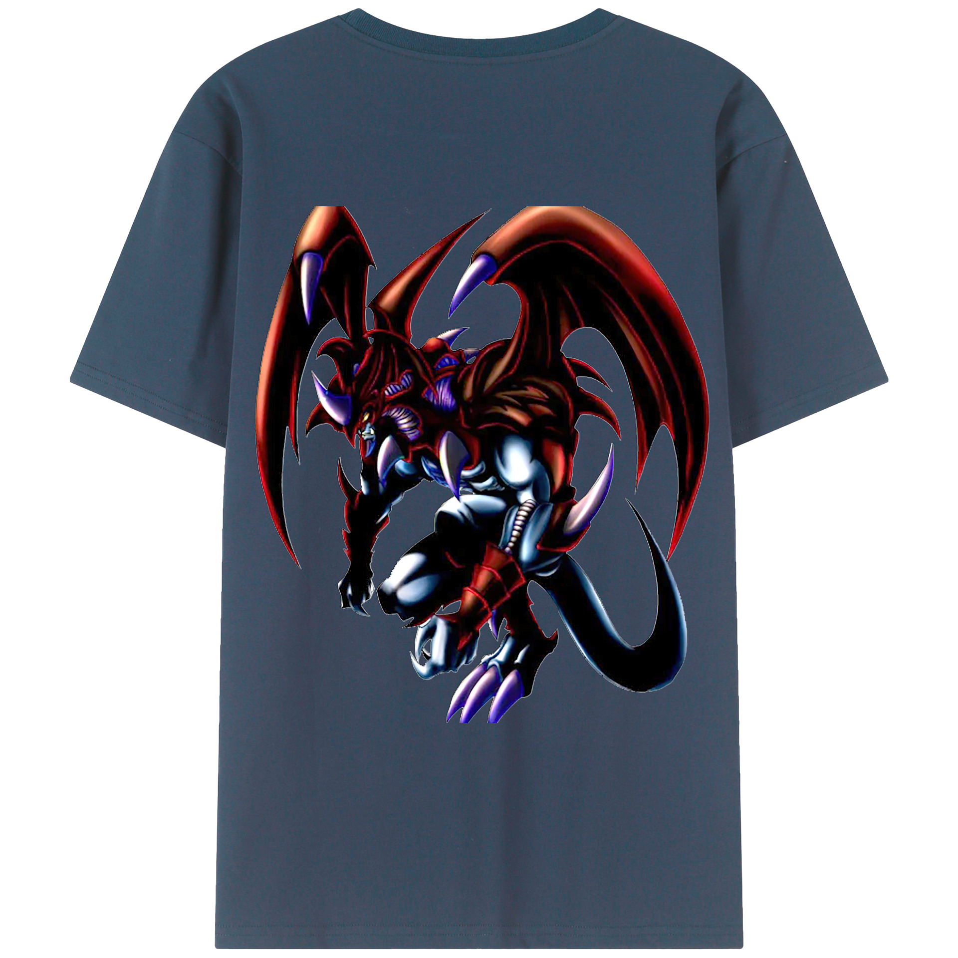 （画像用） 遊☆戯☆王 Yu-Gi-Oh! 綿100％ メンズ半袖Tシャツ（バックプリント） 通気性
