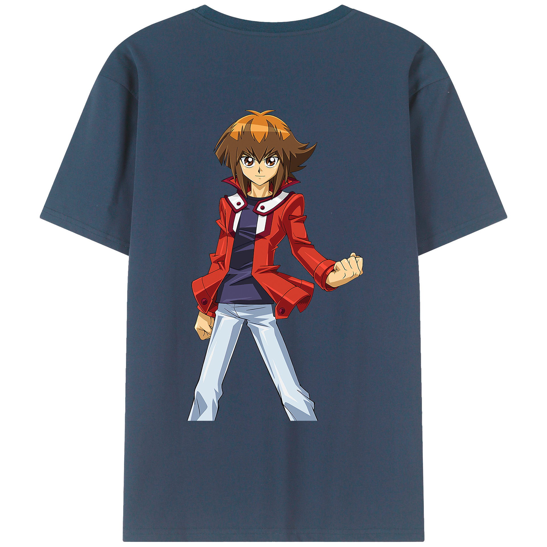 （画像用） 遊☆戯☆王 Yu-Gi-Oh! 綿100％ メンズ半袖Tシャツ（バックプリント） 通気性