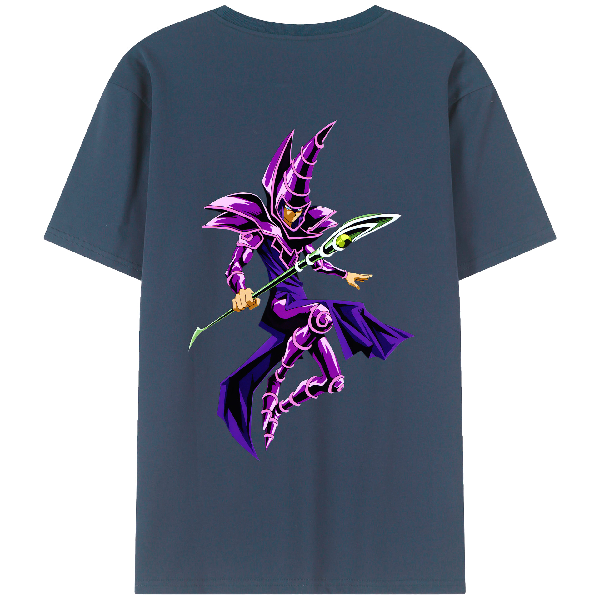 （画像用） 遊☆戯☆王 Yu-Gi-Oh! 綿100％ メンズ半袖Tシャツ（バックプリント） 通気性