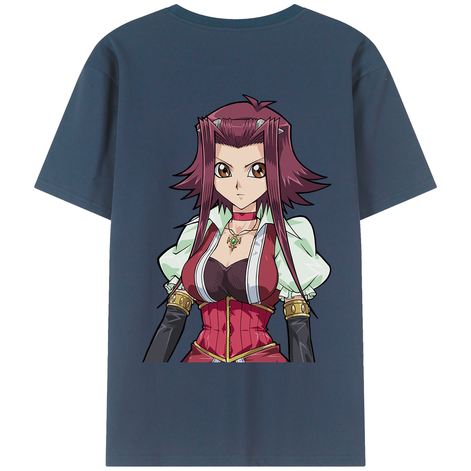 （画像用） 遊☆戯☆王 Yu-Gi-Oh! 綿100％ メンズ半袖Tシャツ（バックプリント） 通気性