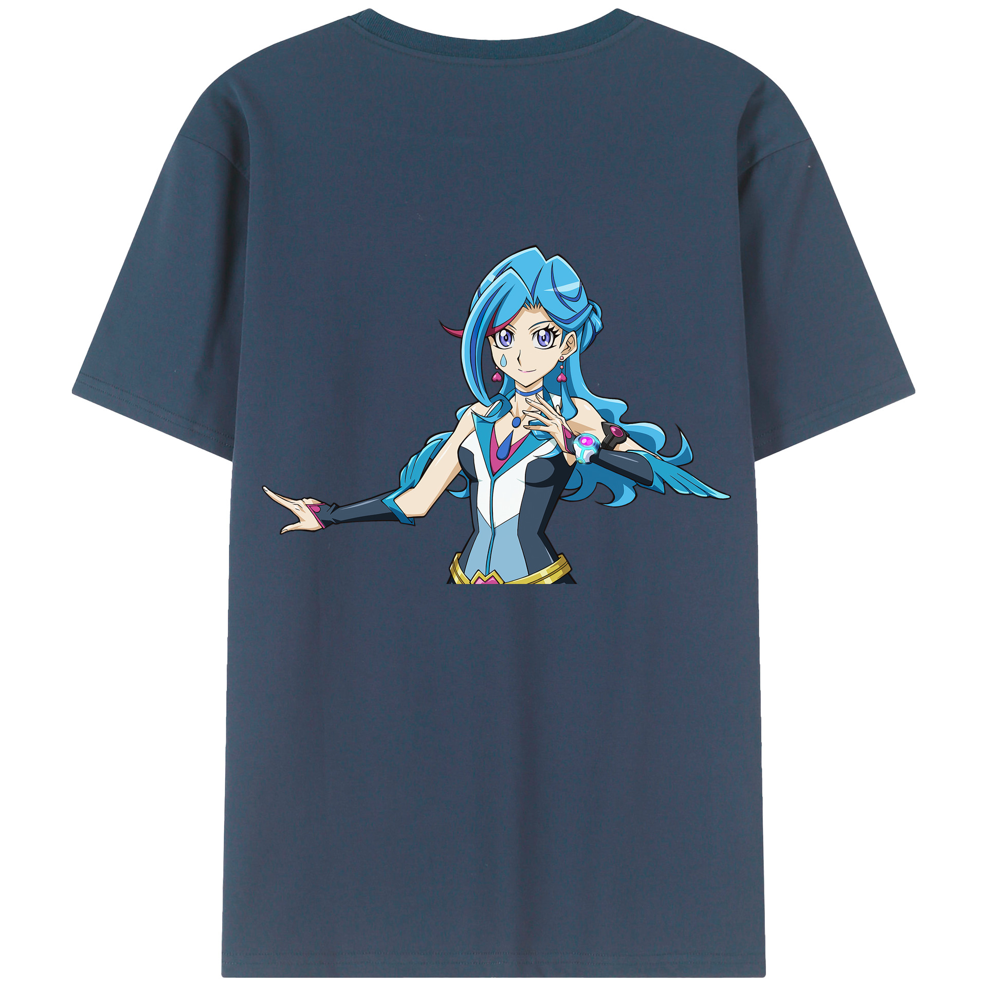 （画像用） 遊☆戯☆王 Yu-Gi-Oh! 綿100％ メンズ半袖Tシャツ（バックプリント） 通気性