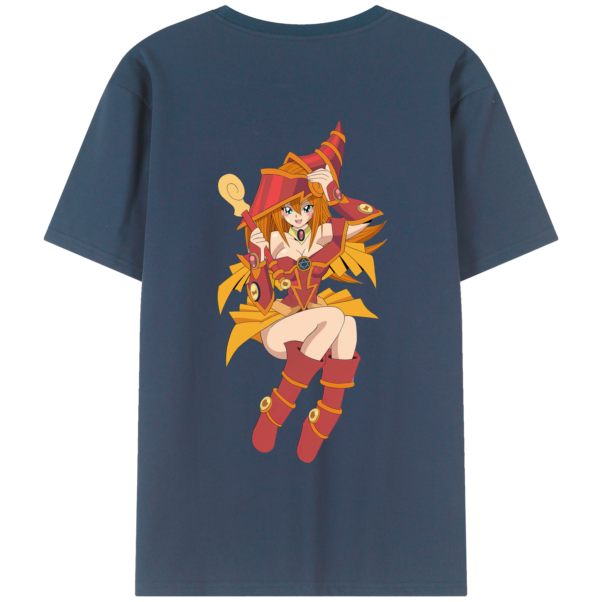（画像用） 遊☆戯☆王 Yu-Gi-Oh! 綿100％ メンズ半袖Tシャツ（バックプリント） 通気性