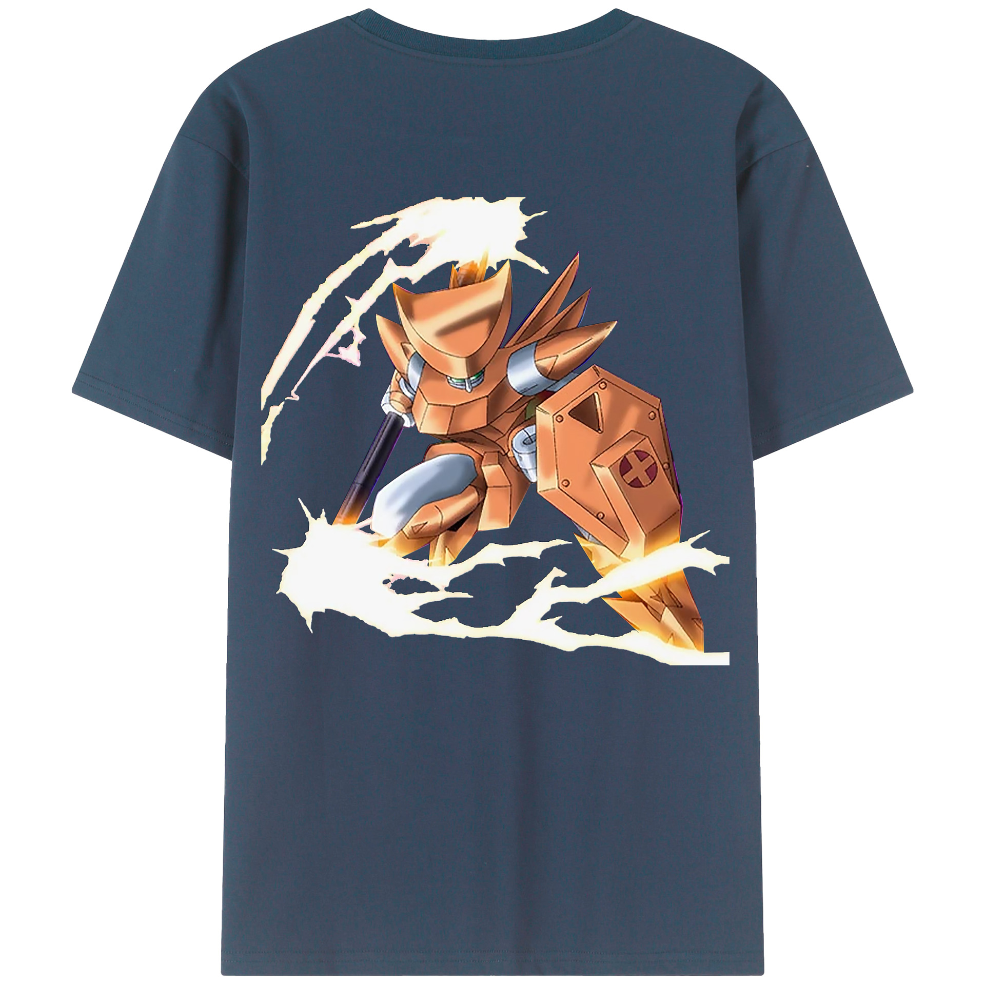 （画像用） 遊☆戯☆王 Yu-Gi-Oh! 綿100％ メンズ半袖Tシャツ（バックプリント） 通気性
