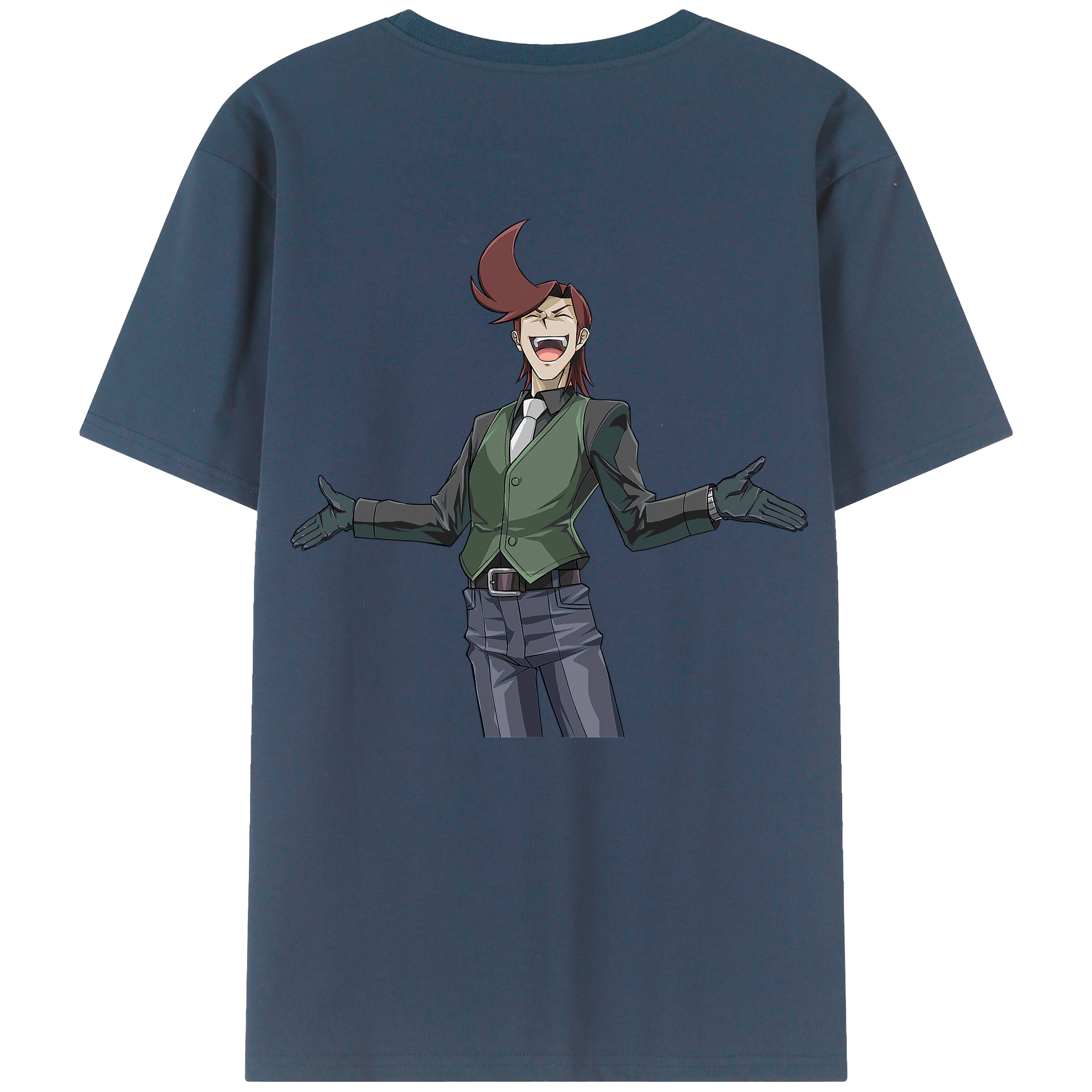 （画像用） 遊☆戯☆王 Yu-Gi-Oh! 綿100％ メンズ半袖Tシャツ（バックプリント） 通気性