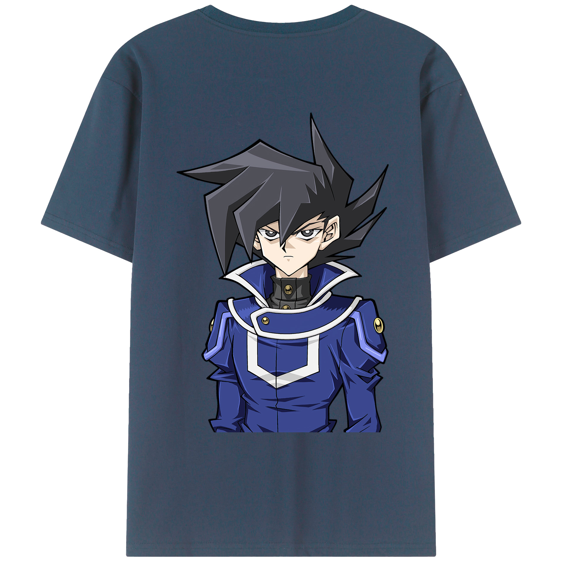 （画像用） 遊☆戯☆王 Yu-Gi-Oh! 綿100％ メンズ半袖Tシャツ（バックプリント） 通気性