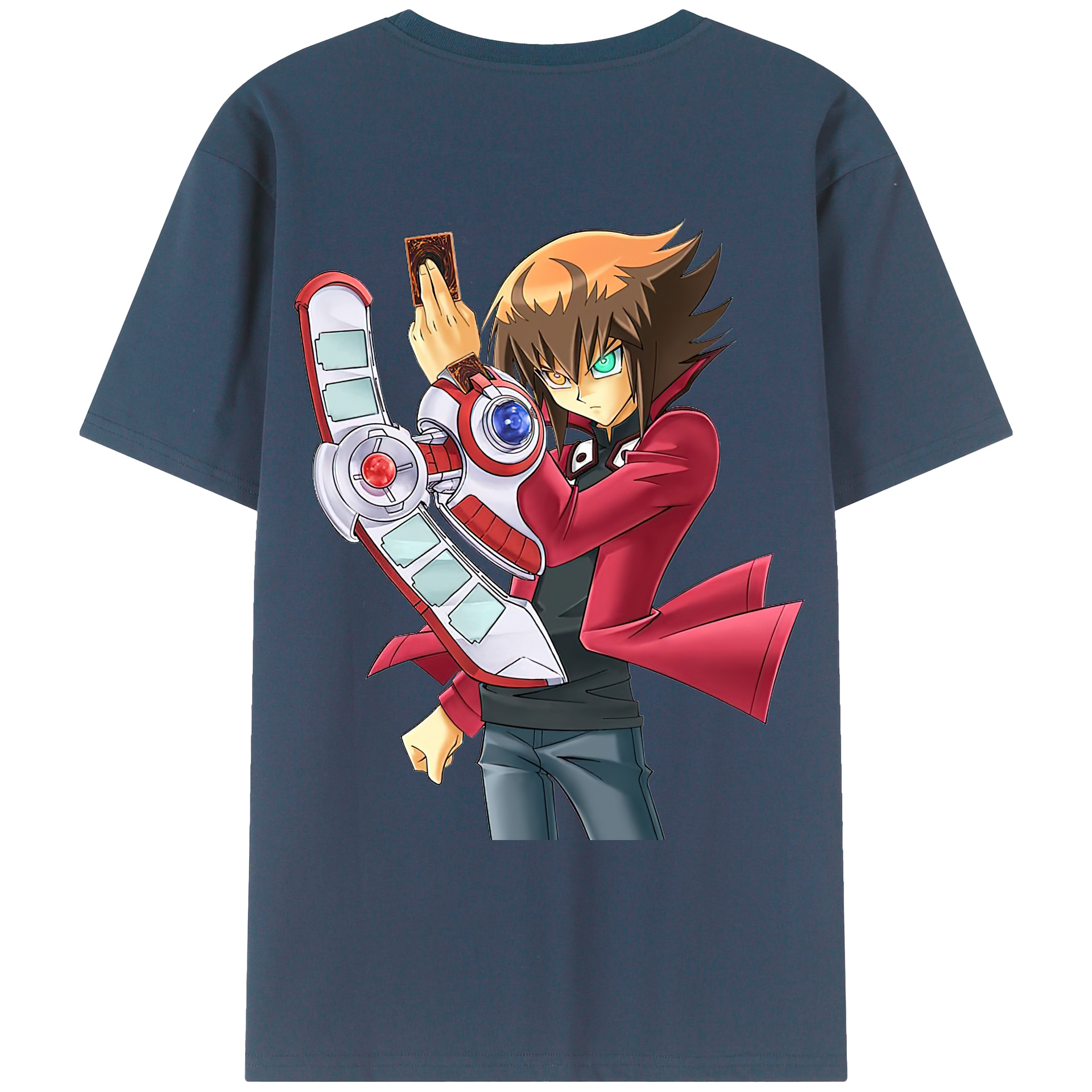 （画像用） 遊☆戯☆王 Yu-Gi-Oh! 綿100％ メンズ半袖Tシャツ（バックプリント） 通気性