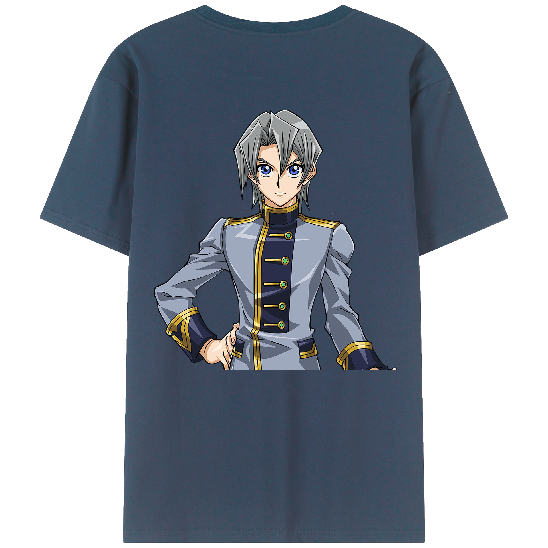 （画像用） 遊☆戯☆王 Yu-Gi-Oh! 綿100％ メンズ半袖Tシャツ（バックプリント） 通気性