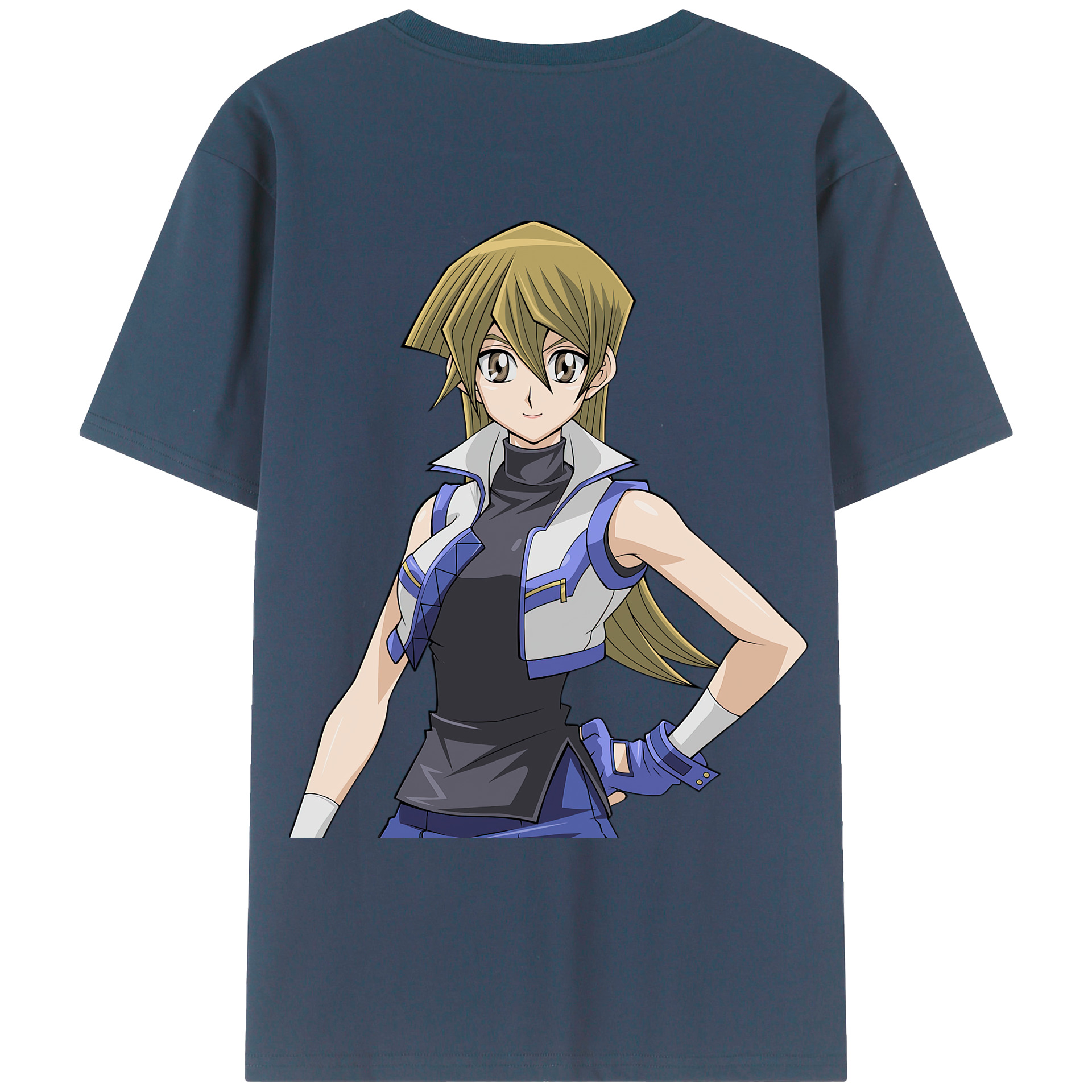 （画像用） 遊☆戯☆王 Yu-Gi-Oh! 綿100％ メンズ半袖Tシャツ（バックプリント） 通気性