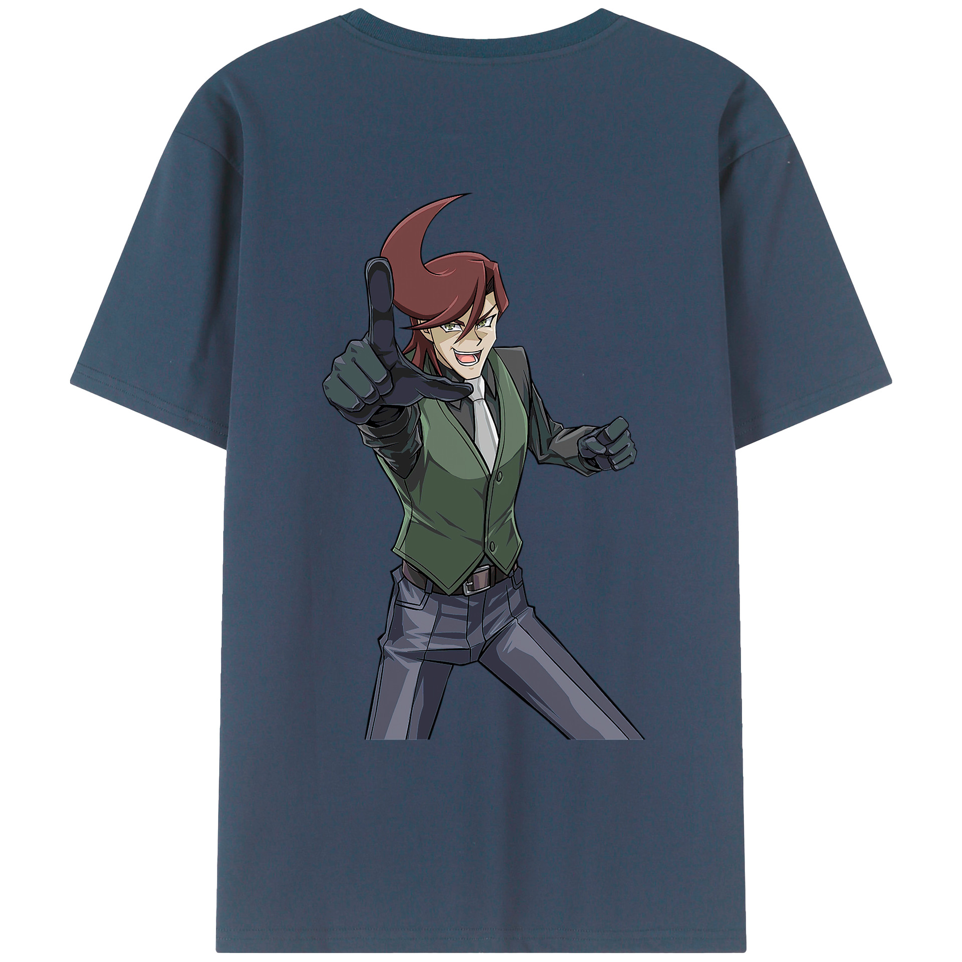 （画像用） 遊☆戯☆王 Yu-Gi-Oh! 綿100％ メンズ半袖Tシャツ（バックプリント） 通気性