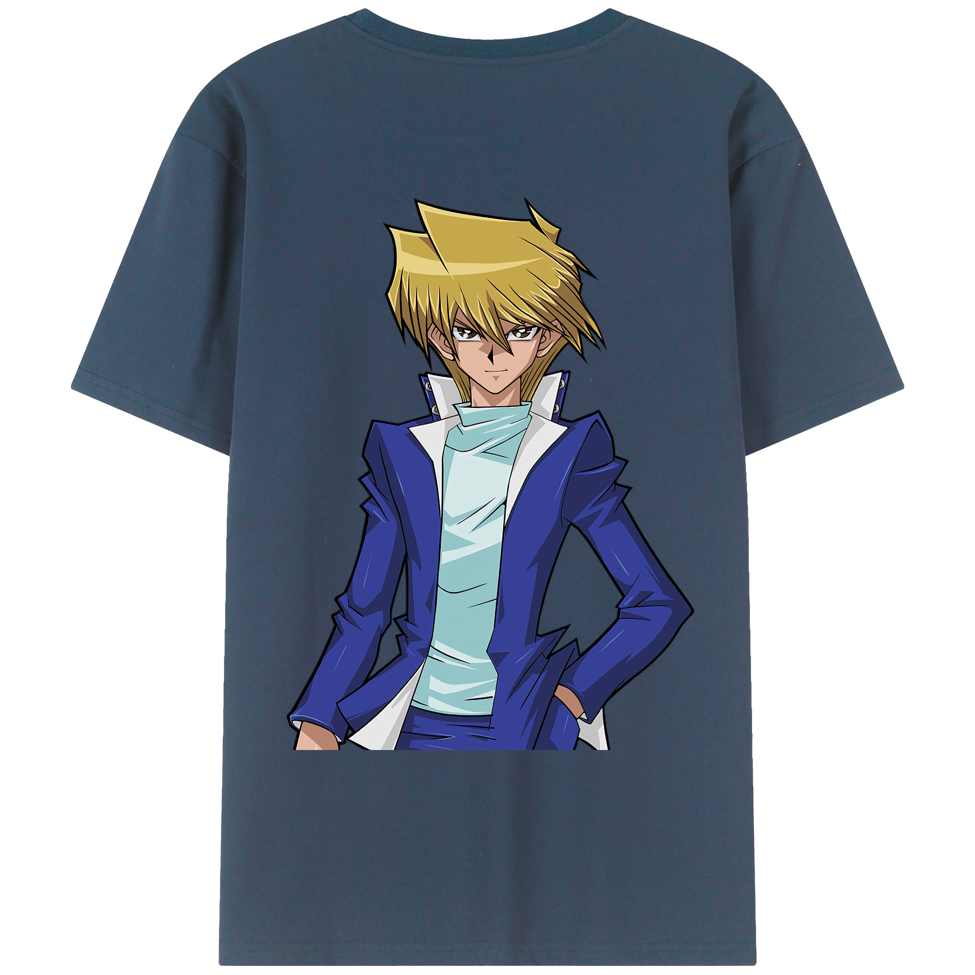 （画像用） 遊☆戯☆王 Yu-Gi-Oh! 綿100％ メンズ半袖Tシャツ（バックプリント） 通気性