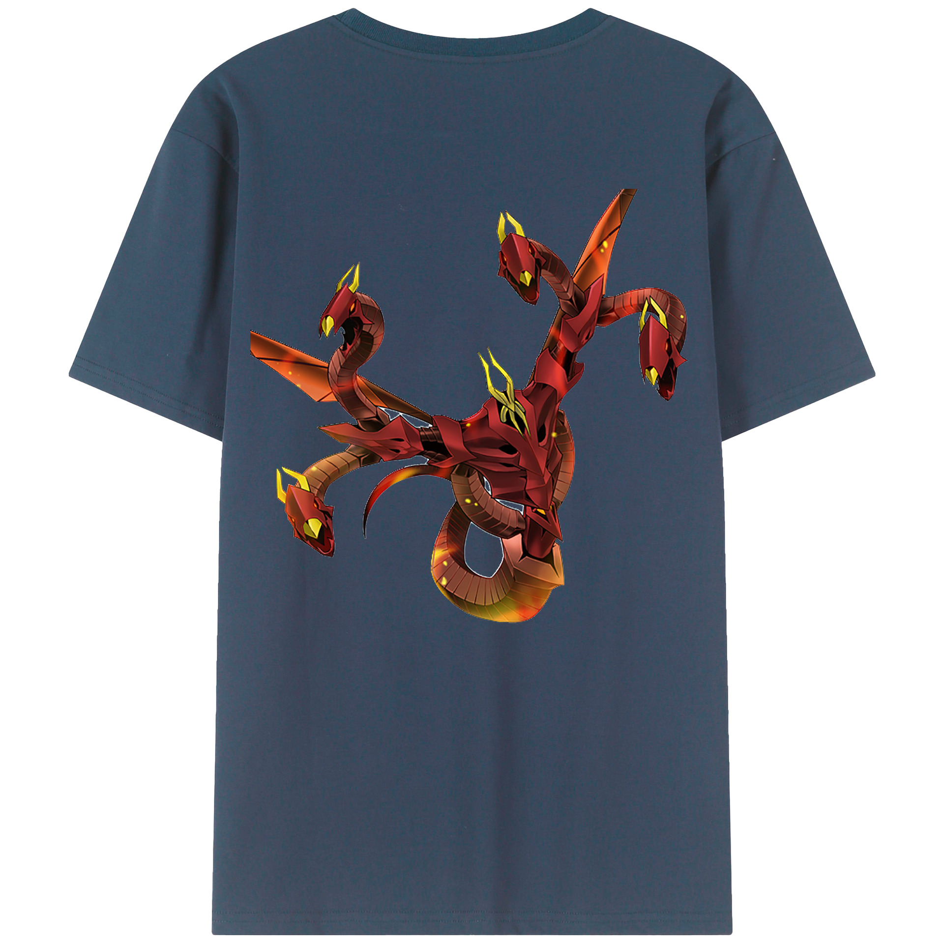 （画像用） 遊☆戯☆王 Yu-Gi-Oh! 綿100％ メンズ半袖Tシャツ（バックプリント） 通気性