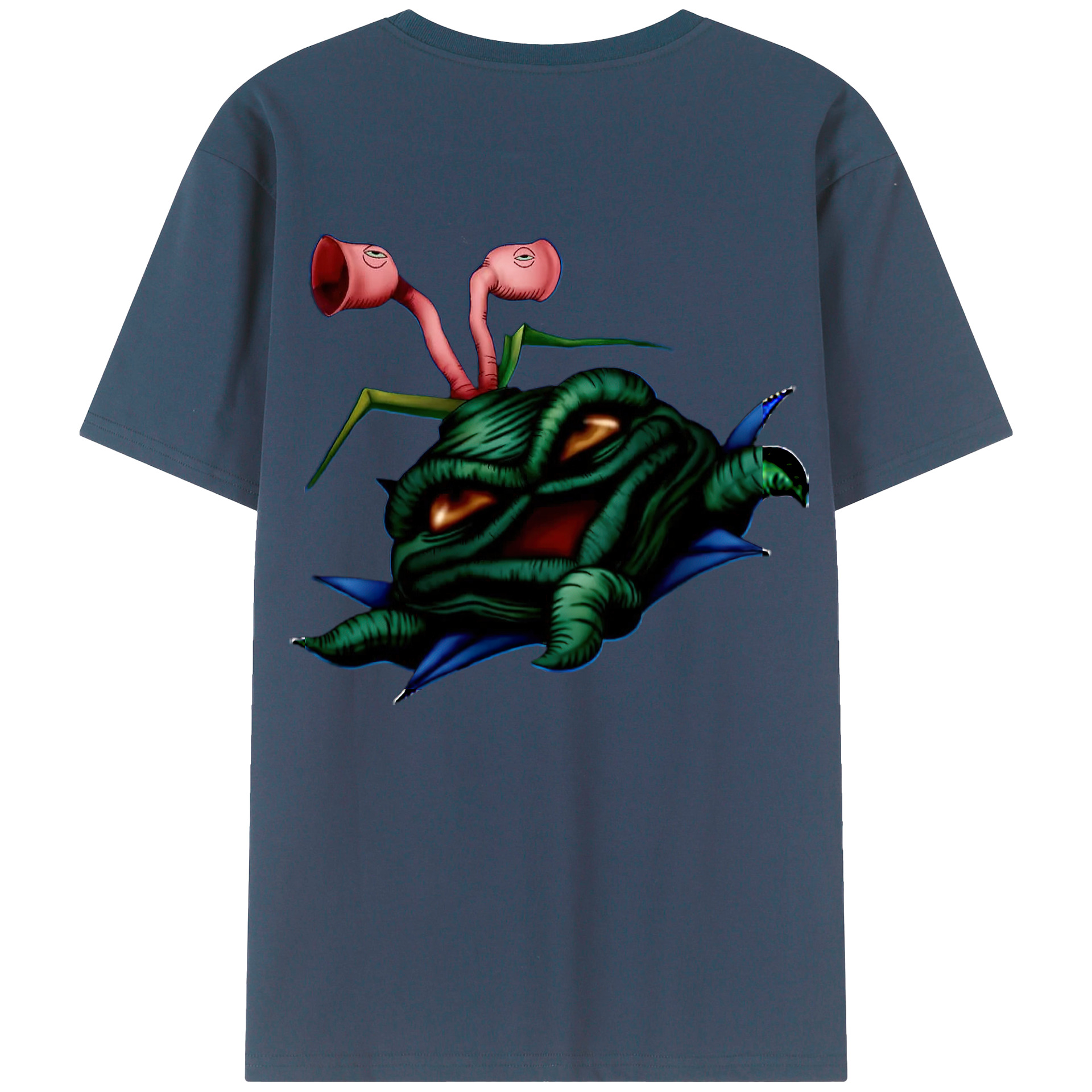 （画像用） 遊☆戯☆王 Yu-Gi-Oh! 綿100％ メンズ半袖Tシャツ（バックプリント） 通気性