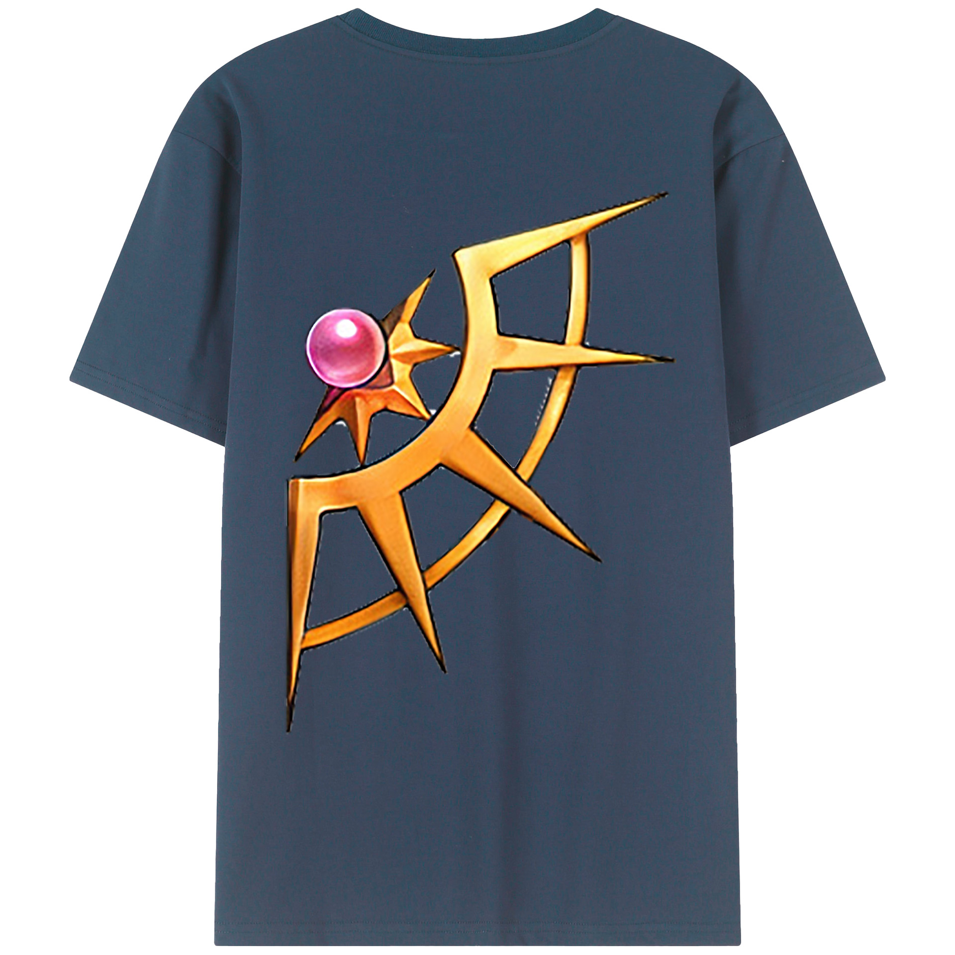 （画像用） 遊☆戯☆王 Yu-Gi-Oh! 綿100％ メンズ半袖Tシャツ（バックプリント） 通気性