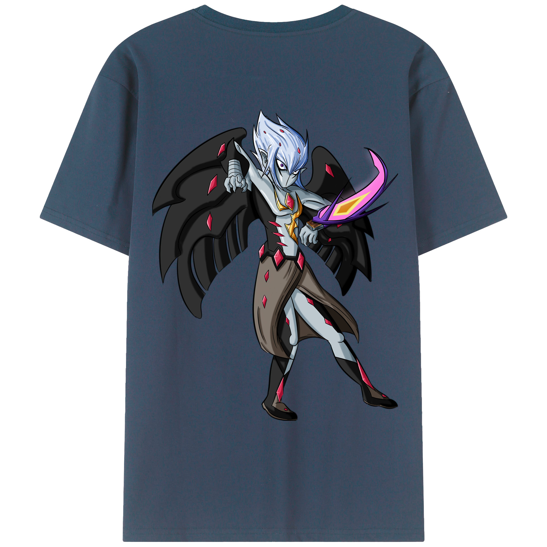 （画像用） 遊☆戯☆王 Yu-Gi-Oh! 綿100％ メンズ半袖Tシャツ（バックプリント） 通気性