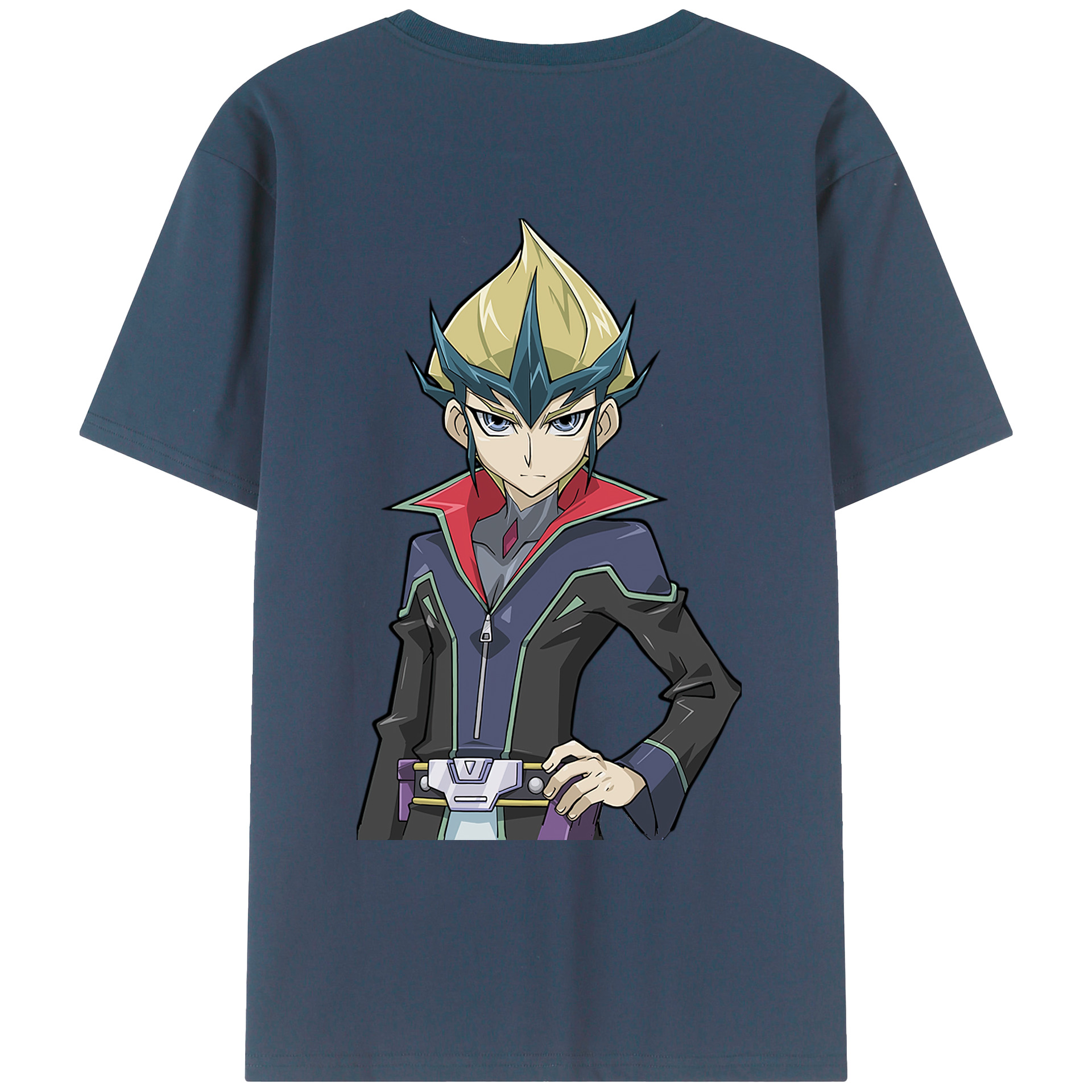 （画像用） 遊☆戯☆王 Yu-Gi-Oh! 綿100％ メンズ半袖Tシャツ（バックプリント） 通気性
