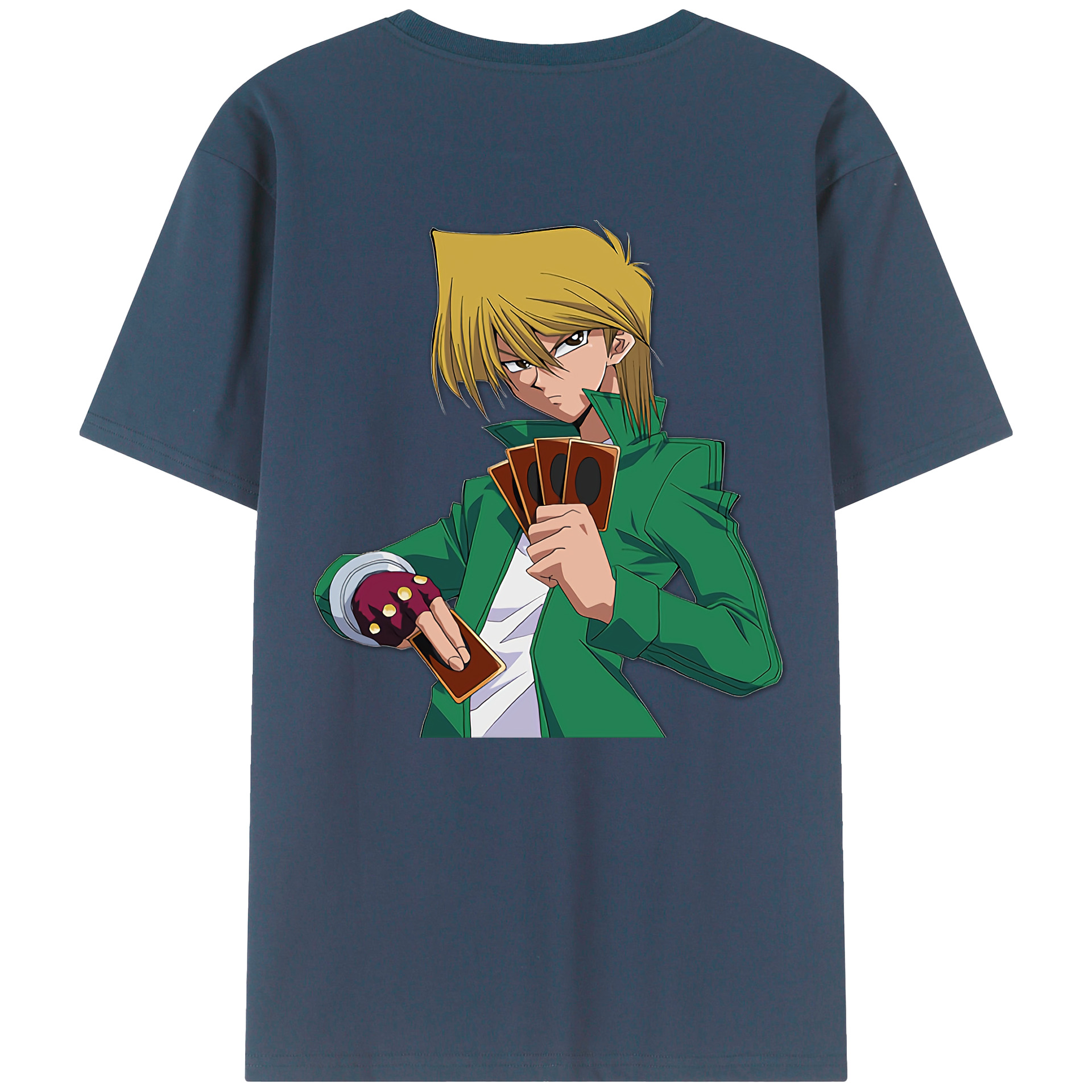 （画像用） 遊☆戯☆王 Yu-Gi-Oh! 綿100％ メンズ半袖Tシャツ（バックプリント） 通気性