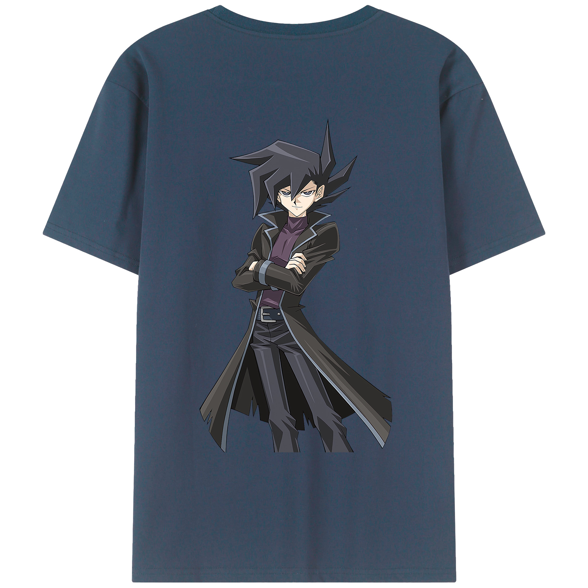（画像用） 遊☆戯☆王 Yu-Gi-Oh! 綿100％ メンズ半袖Tシャツ（バックプリント） 通気性