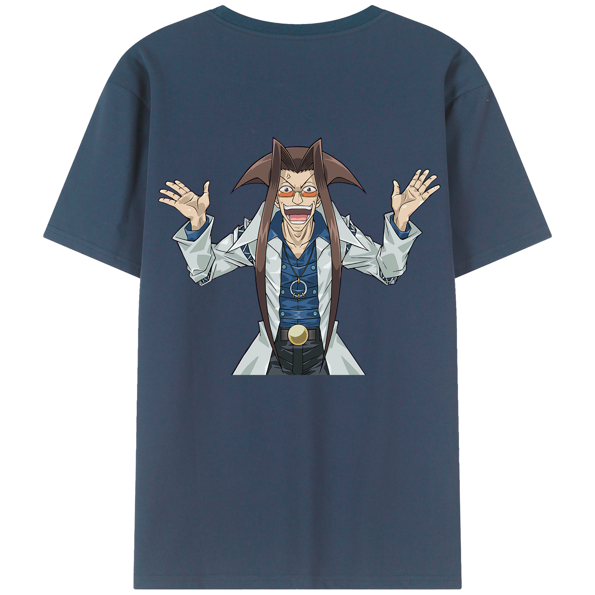 （画像用） 遊☆戯☆王 Yu-Gi-Oh! 綿100％ メンズ半袖Tシャツ（バックプリント） 通気性