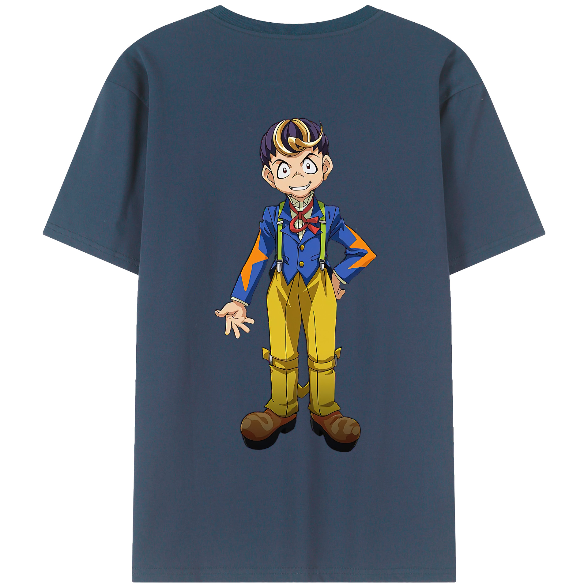 （画像用） 遊☆戯☆王 Yu-Gi-Oh! 綿100％ メンズ半袖Tシャツ（バックプリント） 通気性